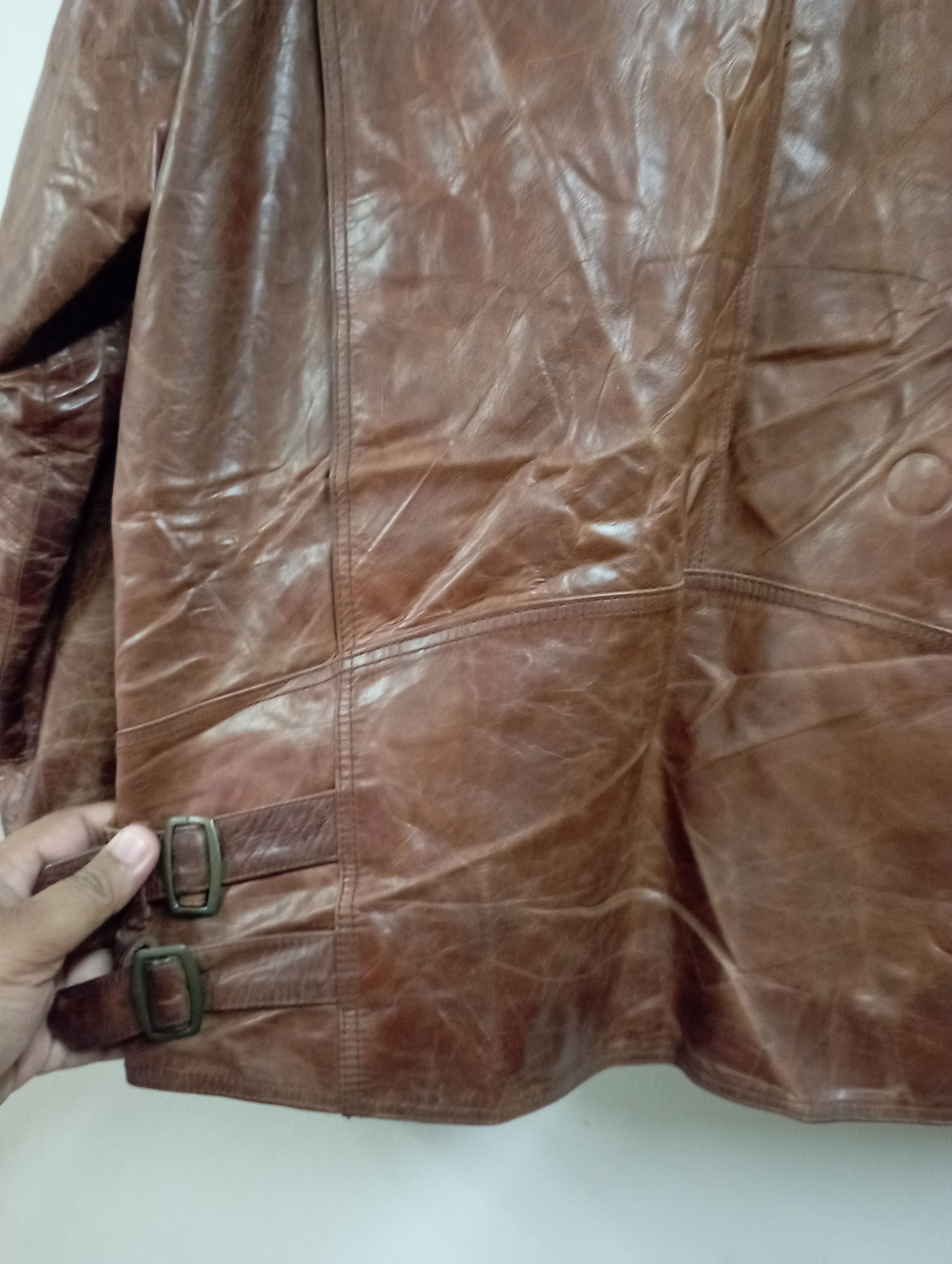 Schott Vintage Crocodile Leather Jacket Size US L / EU 52-54 / 3 - 14 Thumbnail