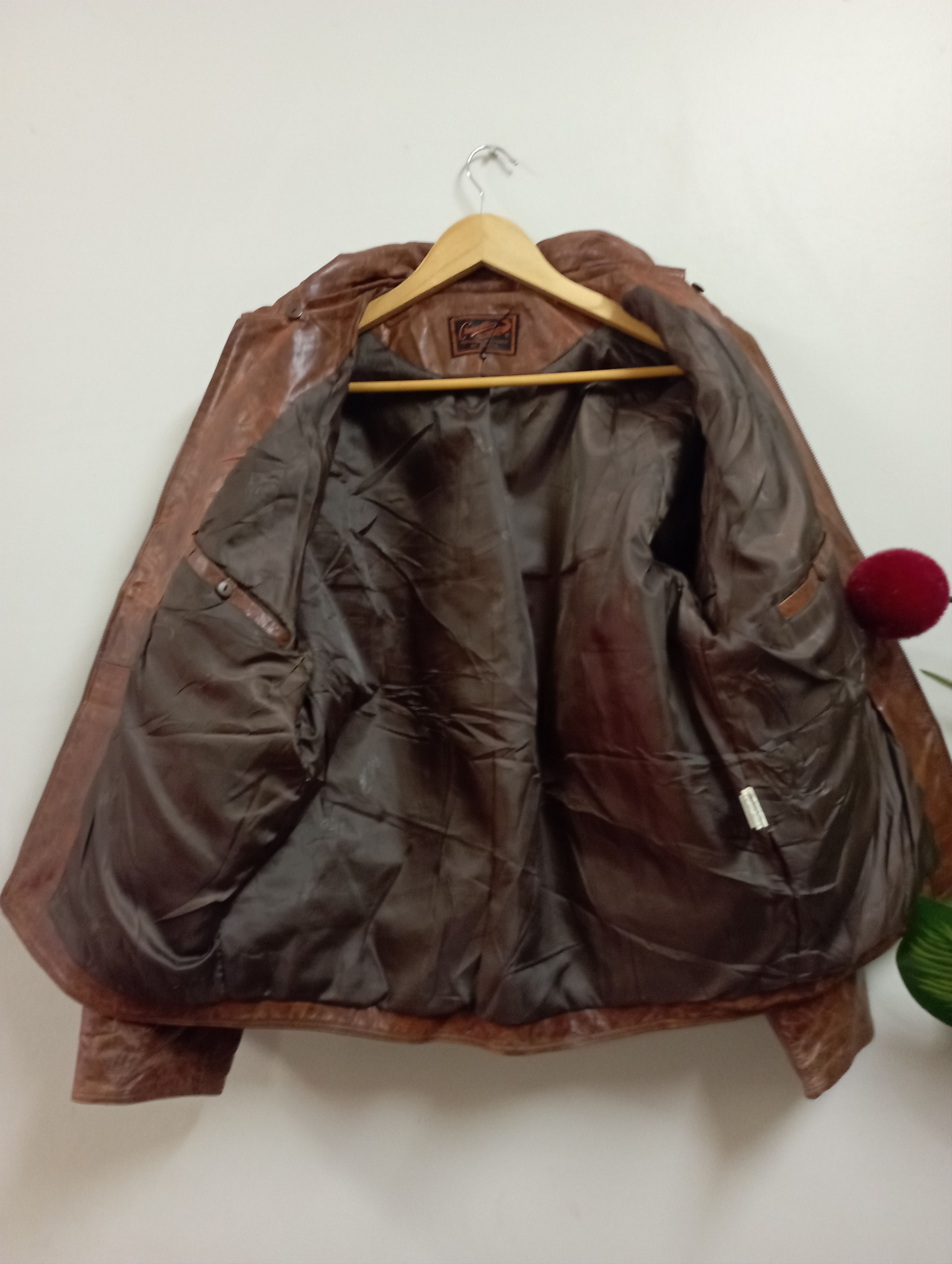 Schott Vintage Crocodile Leather Jacket Size US L / EU 52-54 / 3 - 16 Thumbnail