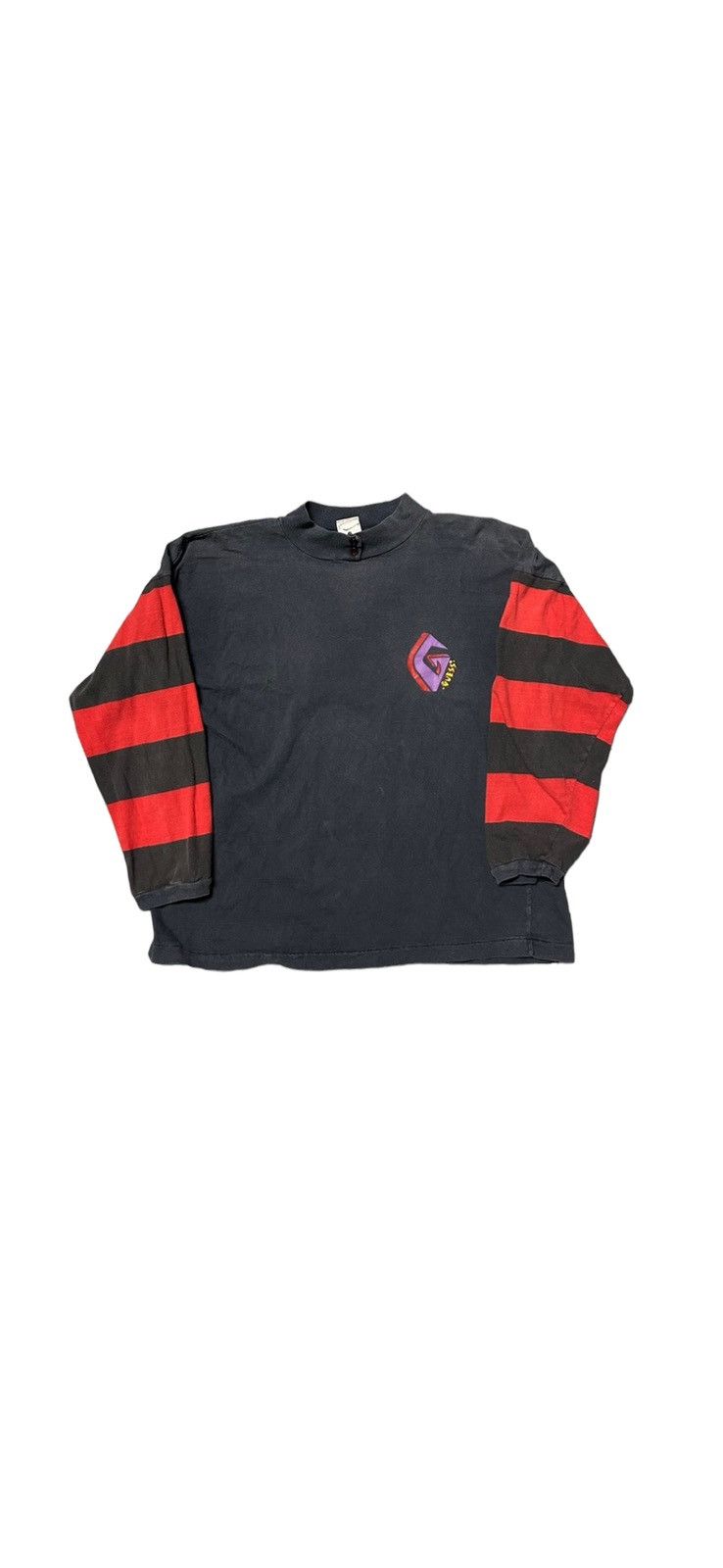 Guess × Vintage Vintage baggy Guess longsleeve abstract T-shirt 1980s Size US M / EU 48-50 / 2 - 1 Thumbnail