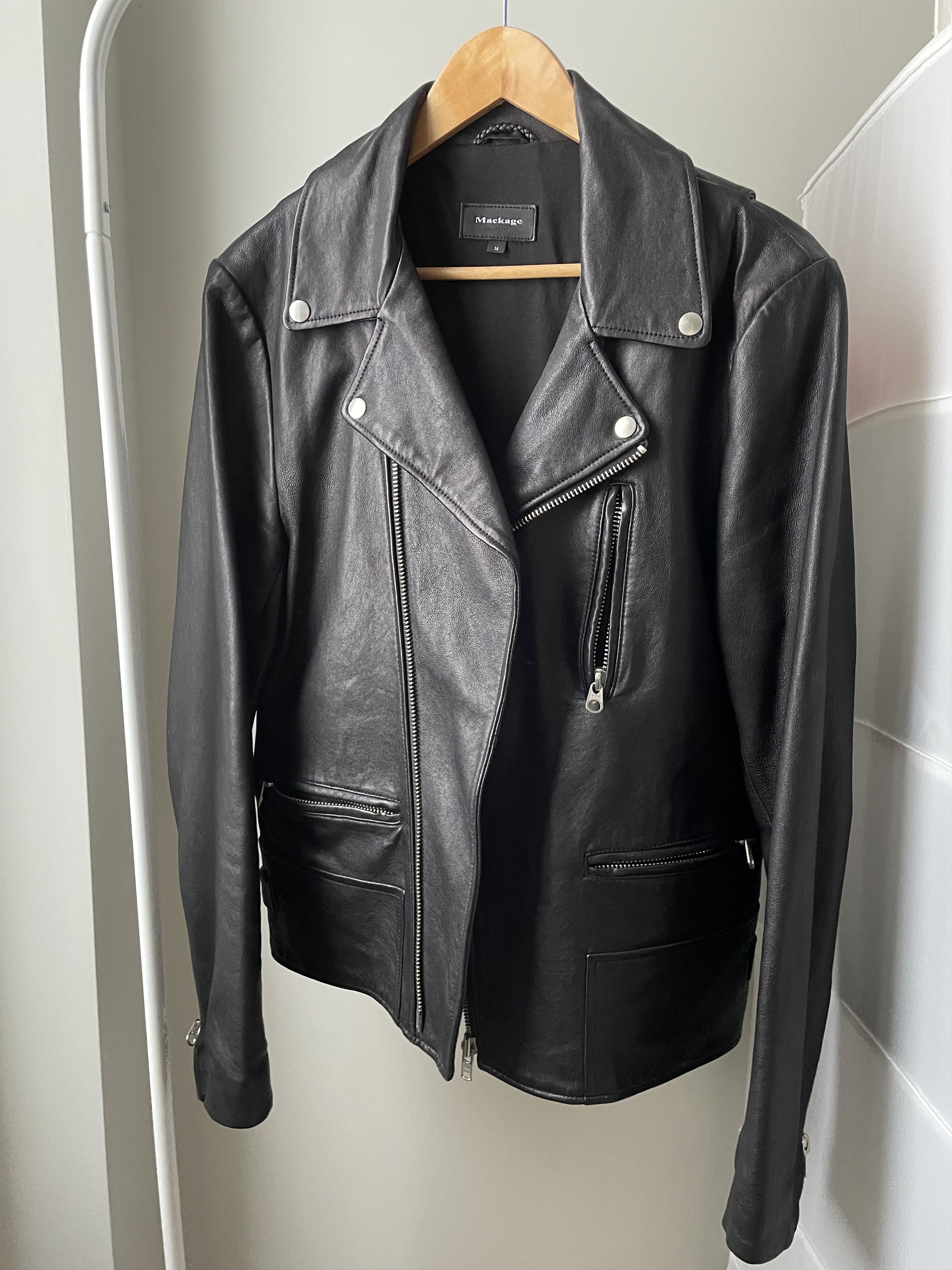 Mackage Lambskin Double Rider Size US M / EU 48-50 / 2 - 1 Thumbnail