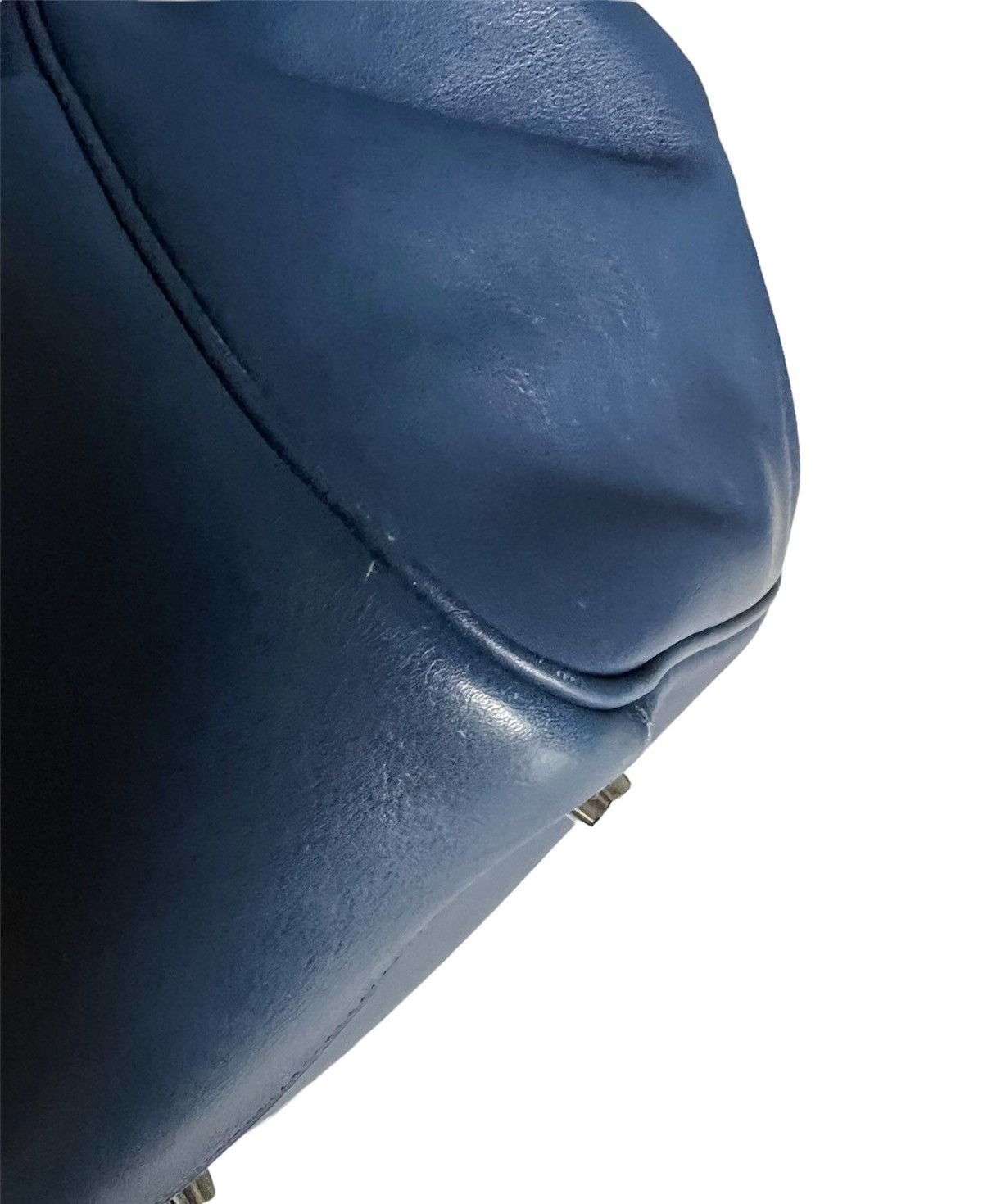 Hermes Hermes Lindy 34 Bag Navy Blue Swift Leather Silver Hardware Size ONE SIZE - 7 Thumbnail