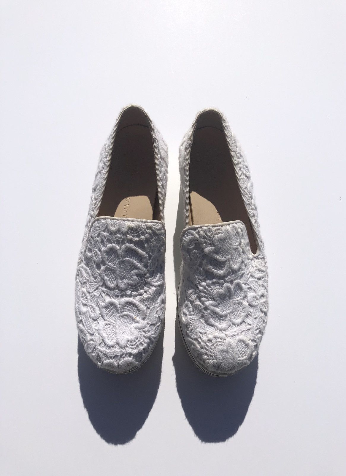 Stella McCartney Stella McCartney Binx White Lace Platform Creeper Slip Ons Size US 6 / IT 36 - 2 Thumbnail