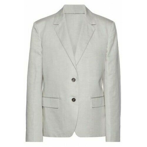 Image of Jil Sander Linen/cotton Blend Ecru Blazer Size 40 in Natural, Women's