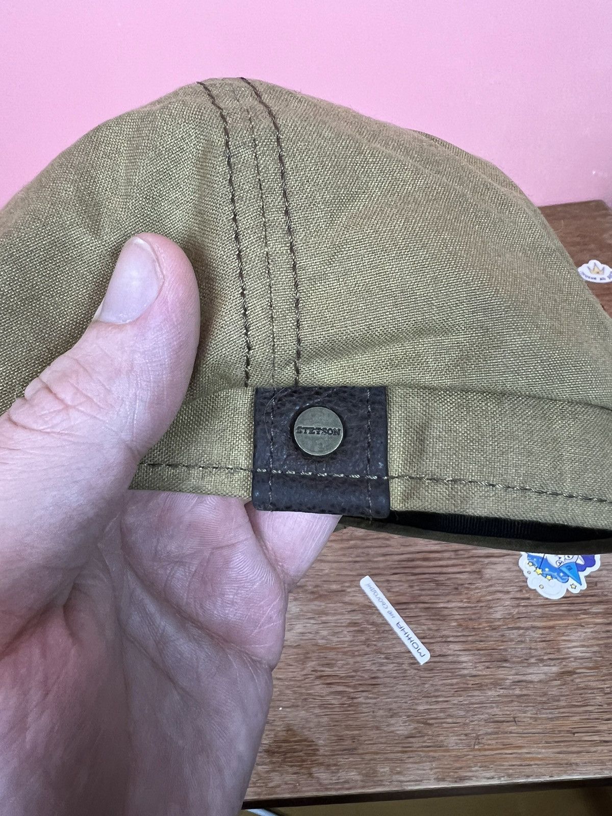 Stetson Stetson eight-part peaked hat cap flat waxed Size ONE SIZE - 5 Thumbnail
