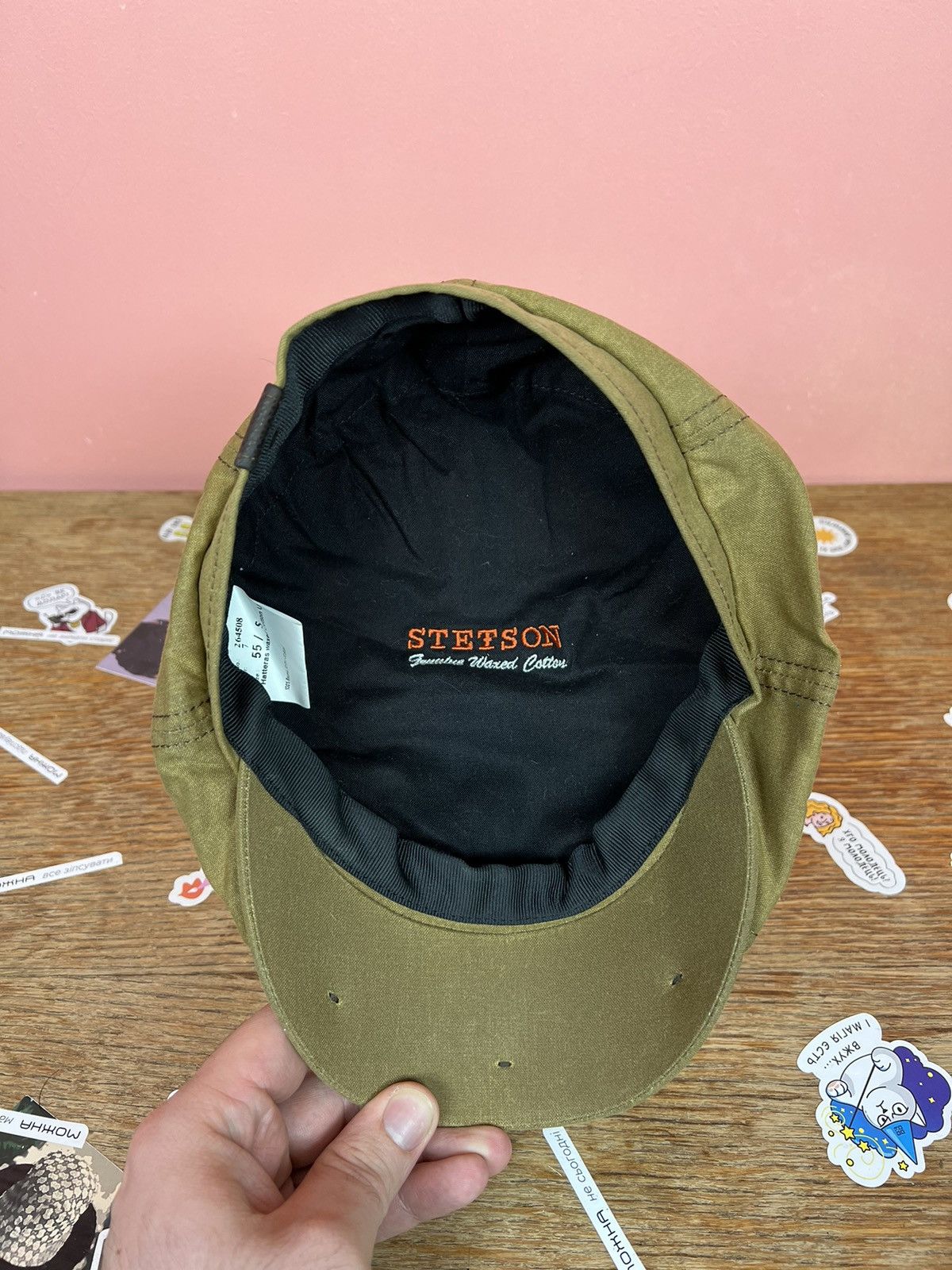 Stetson Stetson eight-part peaked hat cap flat waxed Size ONE SIZE - 2 Thumbnail