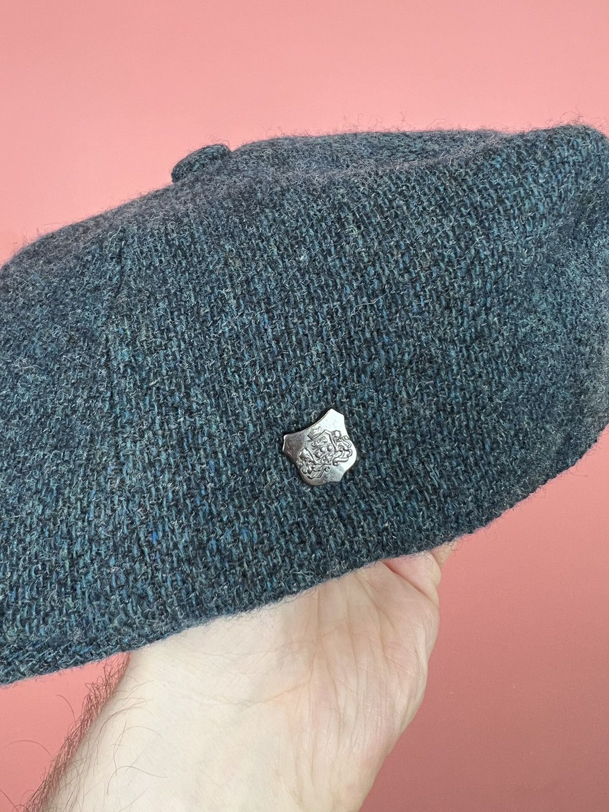 Harris Tweed Moon merino lambswool cap flat eight-part hype Size ONE SIZE - 7 Thumbnail