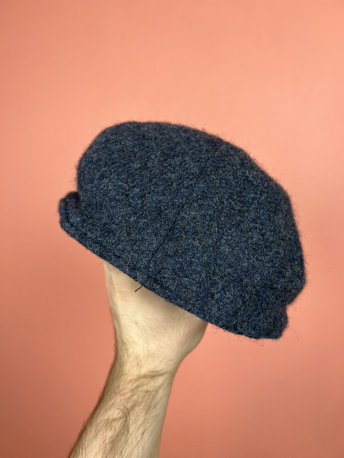 Harris Tweed Moon merino lambswool cap flat eight-part hype Size ONE SIZE - 3 Thumbnail