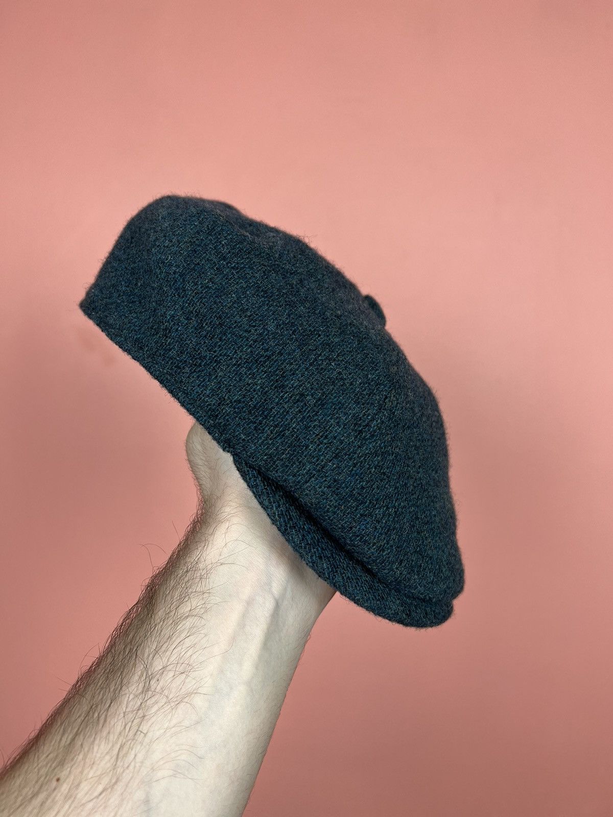 Harris Tweed Moon merino lambswool cap flat eight-part hype Size ONE SIZE - 8 Thumbnail