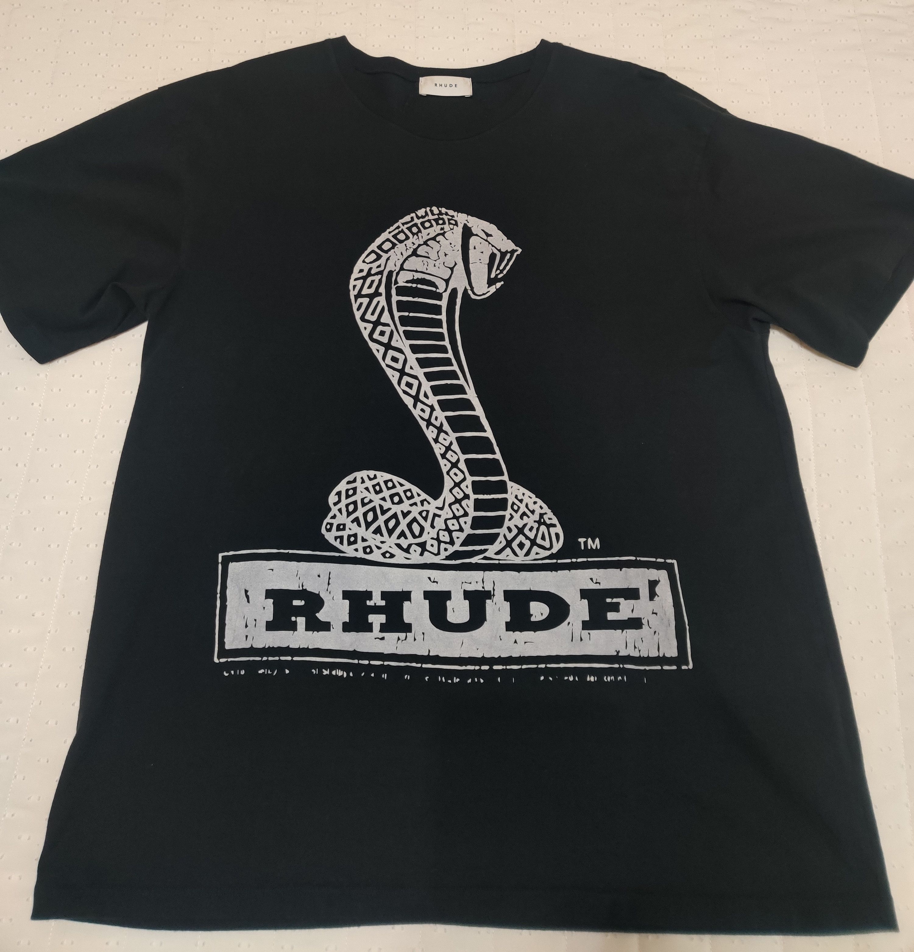 Rhude COBRA PT. 2 TEE Size US S / EU 44-46 / 1 - 1 Thumbnail