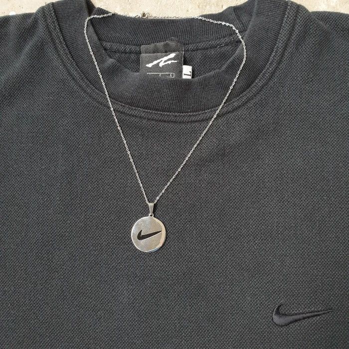 Nike Nike Swoosh Round Chain Necklace Silver | Grailed