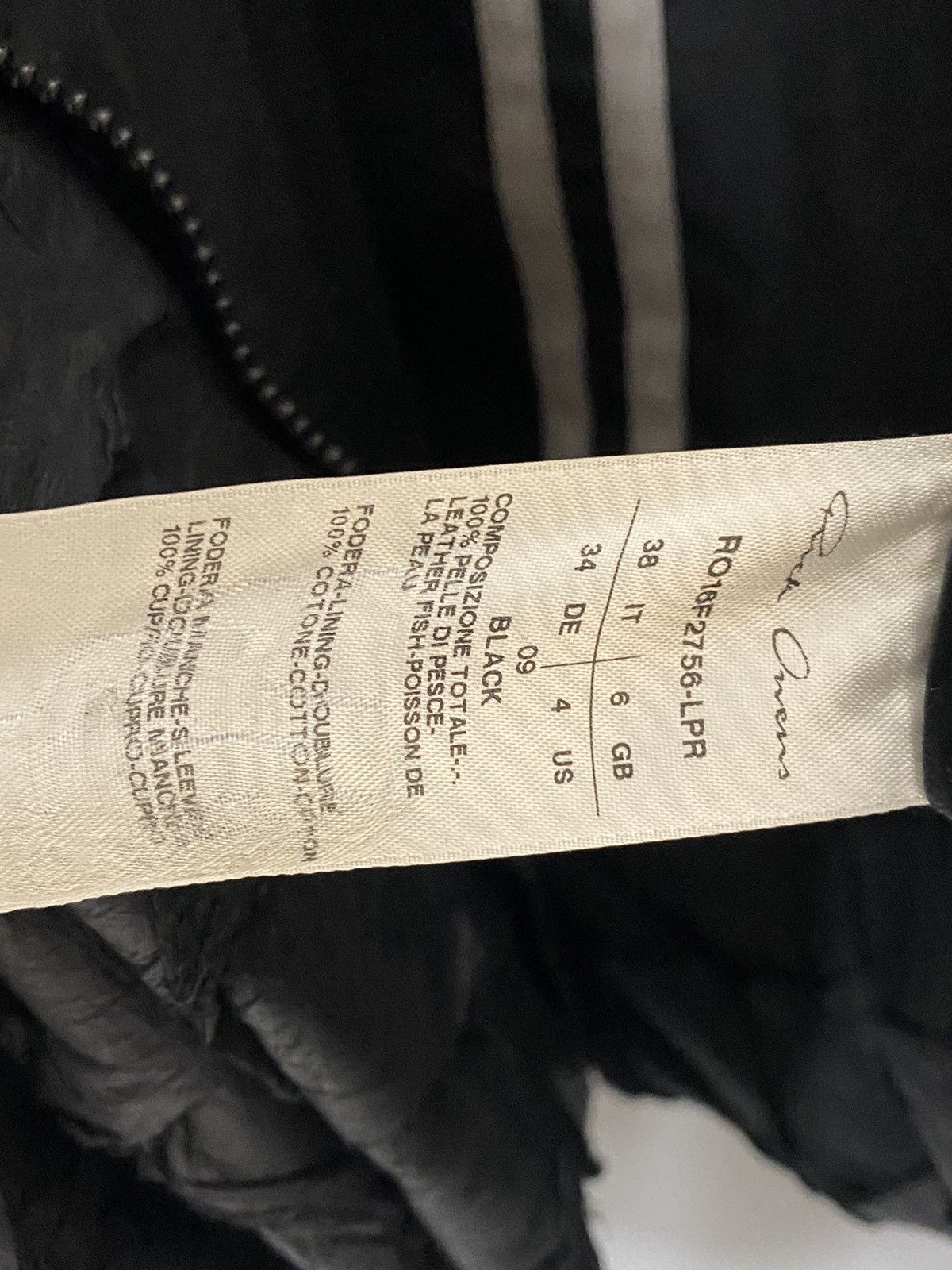 Rick Owens FW16 ‘MASTODON’ Pirarucu Cropped Draped Jacket Size US XXS / EU 40 - 7 Thumbnail