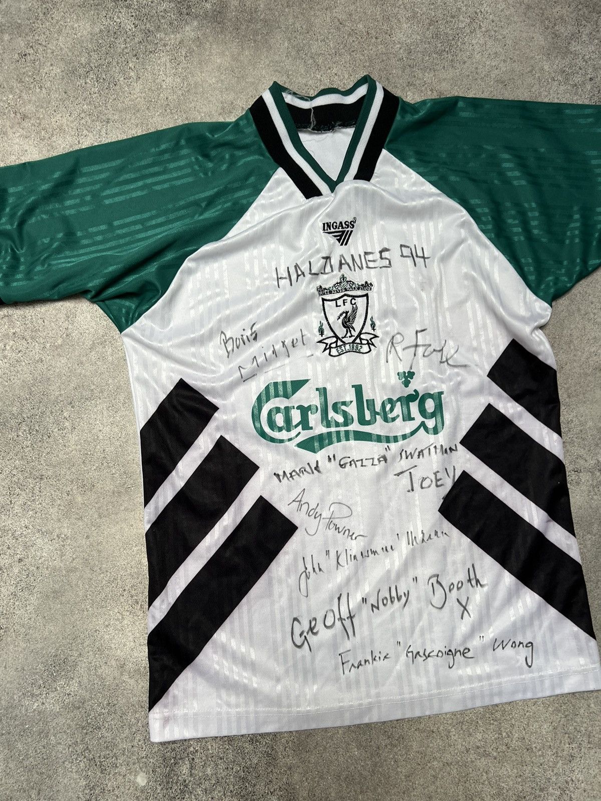 Vintage Liverpool vintage soccer jersey Size US L / EU 52-54 / 3 - 3 Thumbnail