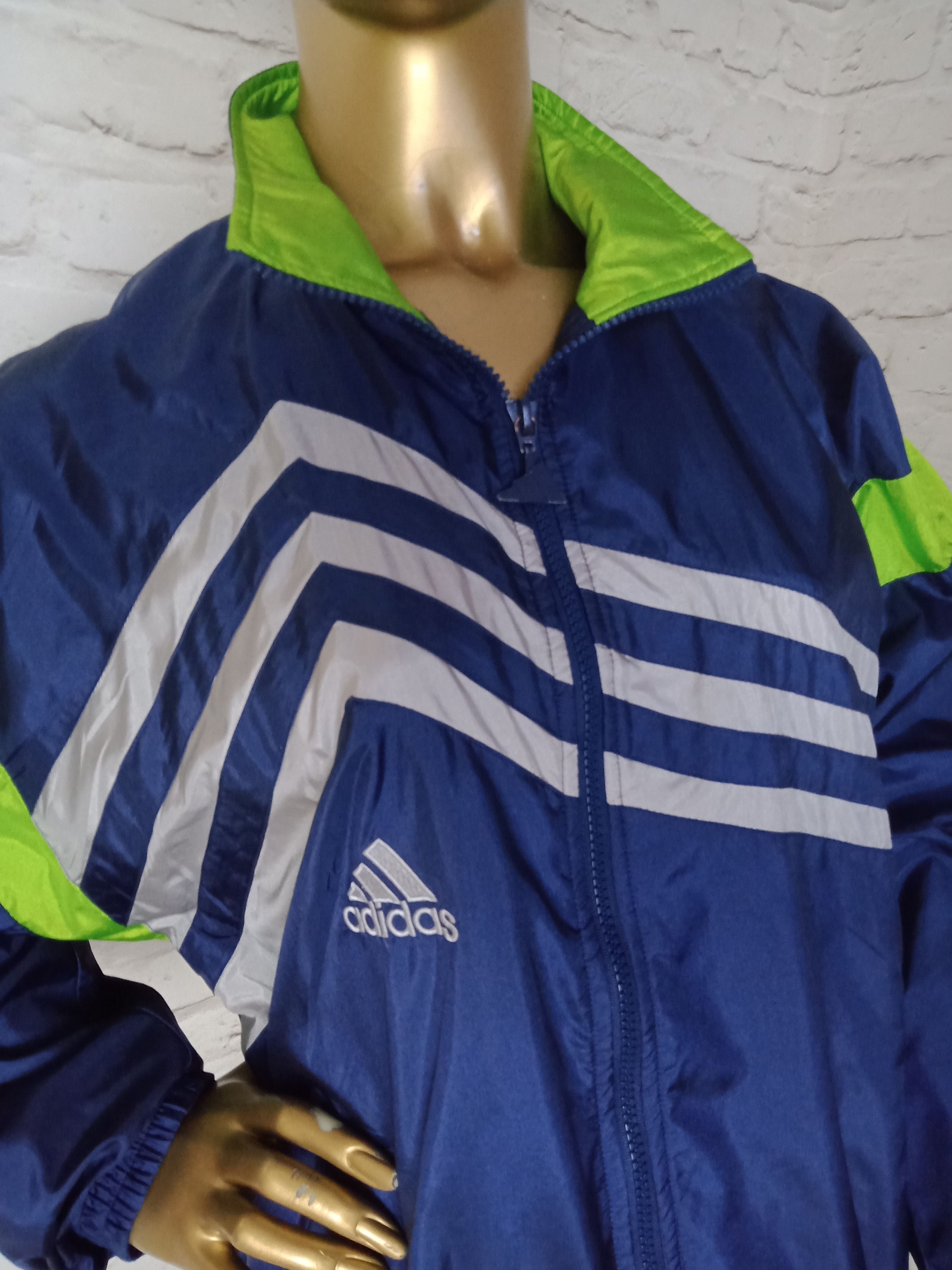 Adidas Adidas Track Jacket VTG 90s Bat Sleeve Size S Size US S / EU 44-46 / 1 - 2 Thumbnail
