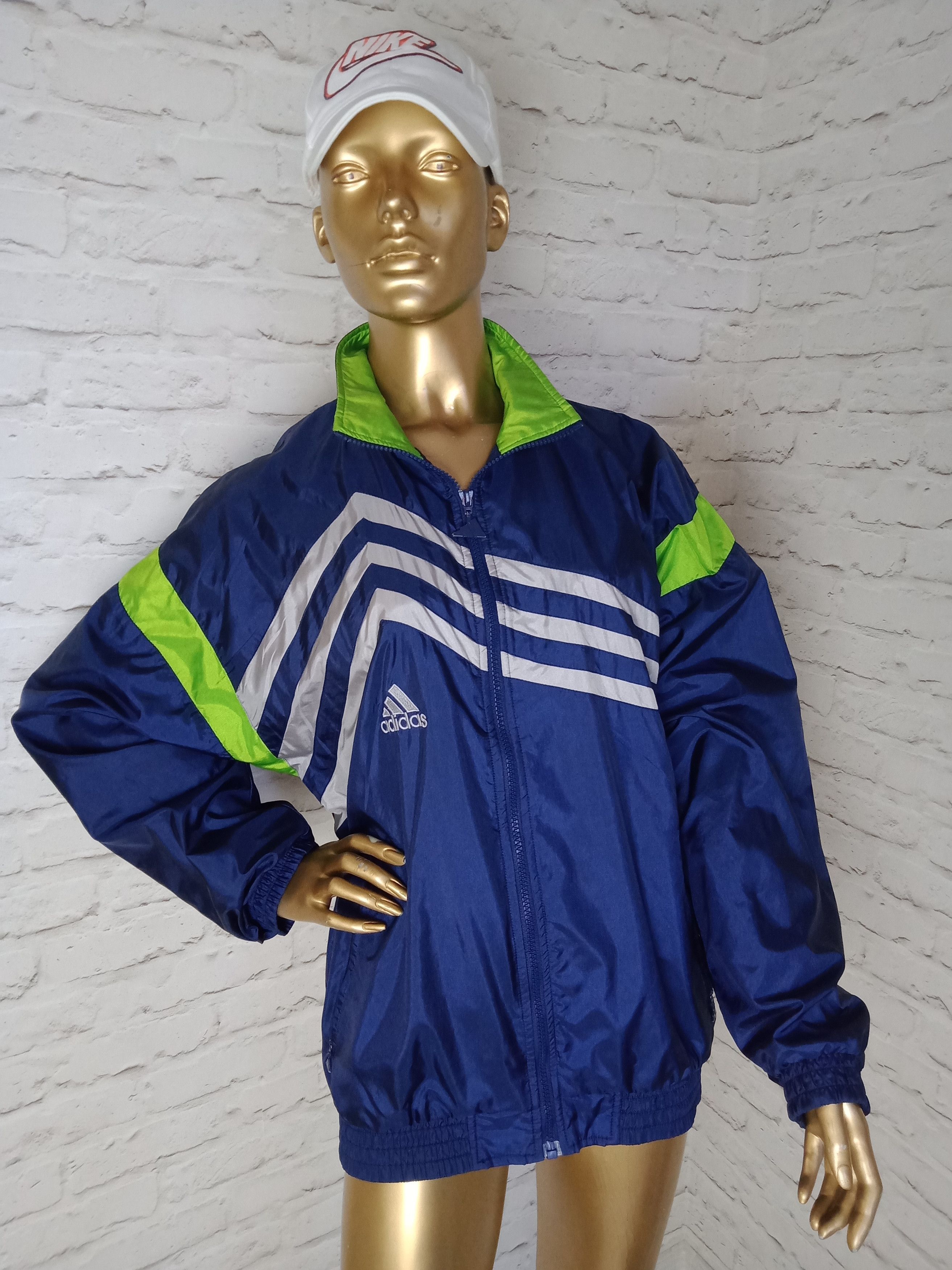 Adidas Adidas Track Jacket VTG 90s Bat Sleeve Size S Size US S / EU 44-46 / 1 - 1 Thumbnail