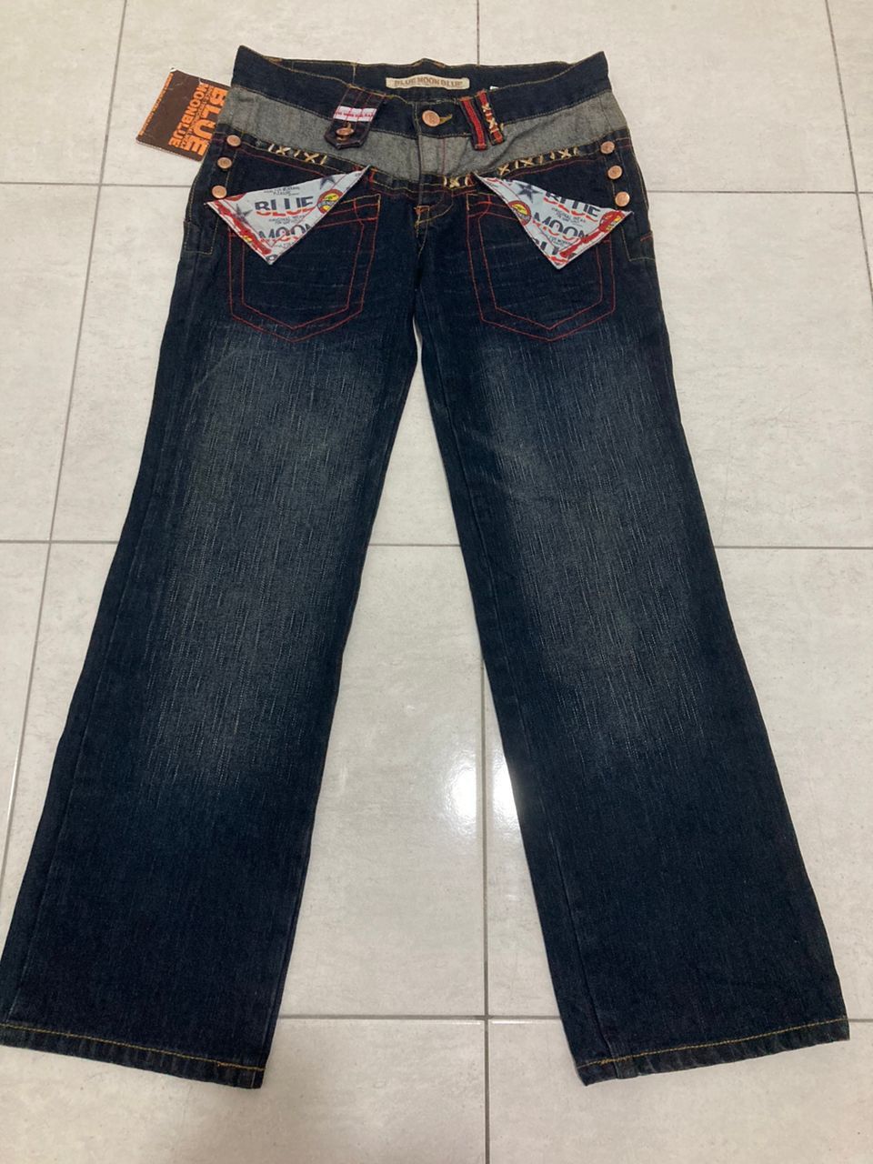 Hysteric Glamour =3= Blue Moon Blue Fatigue Jeans - Super Rare Design Size US 32 / EU 48 - 1 Thumbnail