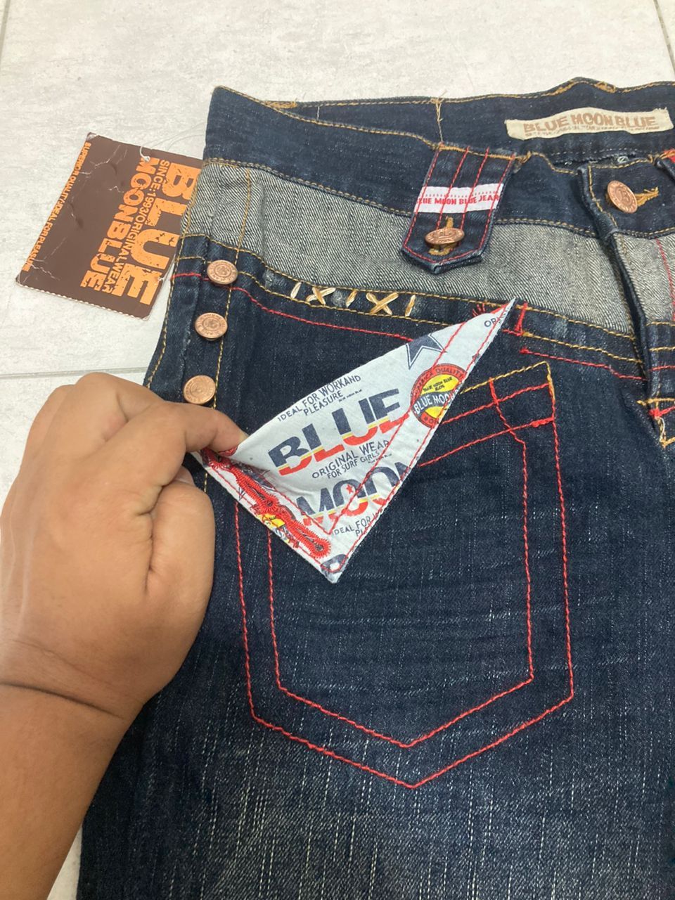 Hysteric Glamour =3= Blue Moon Blue Fatigue Jeans - Super Rare Design Size US 32 / EU 48 - 4 Thumbnail