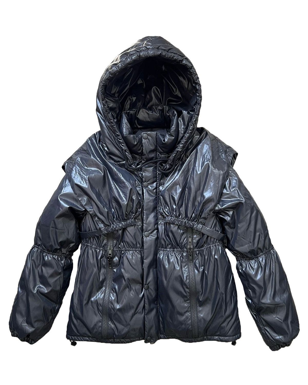 image of Final Home Survival Puffer Jacket With Removable Hoodie in Black, Men's (Size Small)