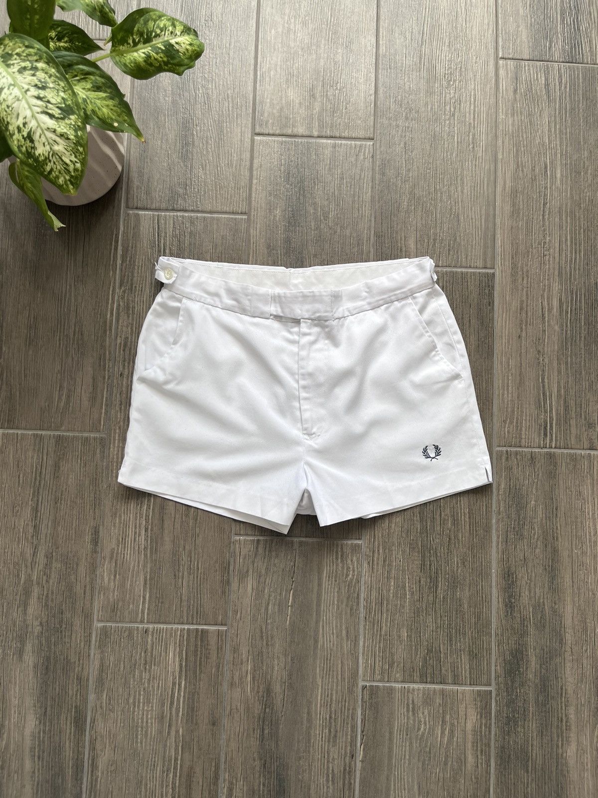 Fred Perry Streetwear Vintage Fred Perry 80s vintage white tennis shorts Grailed