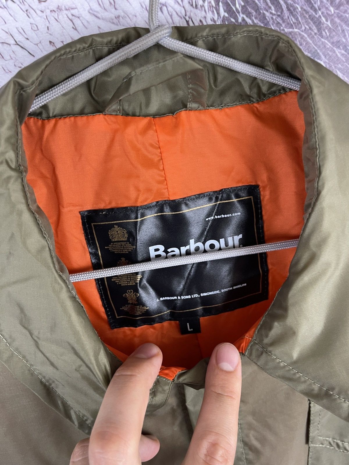 Barbour Barbour nylon light green khaki orange pocket jacket Size US L / EU 52-54 / 3 - 7 Thumbnail