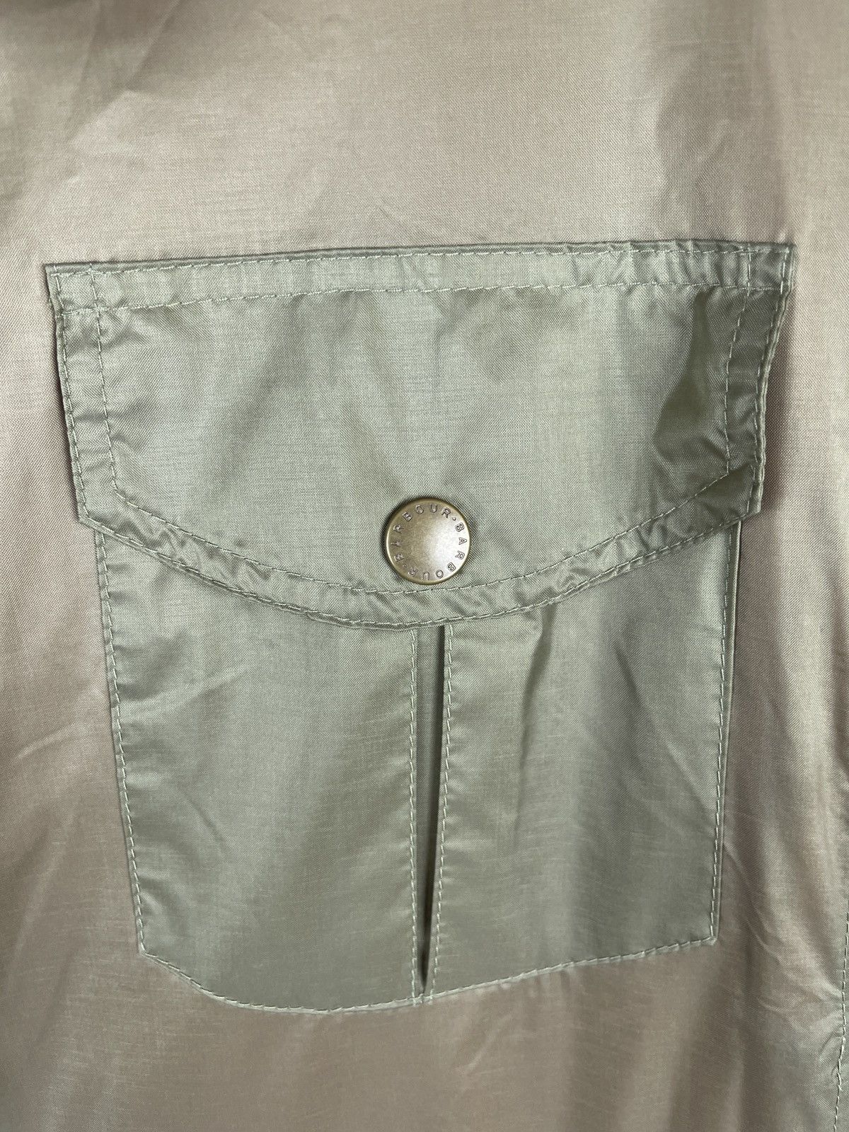 Barbour Barbour nylon light green khaki orange pocket jacket Size US L / EU 52-54 / 3 - 6 Thumbnail