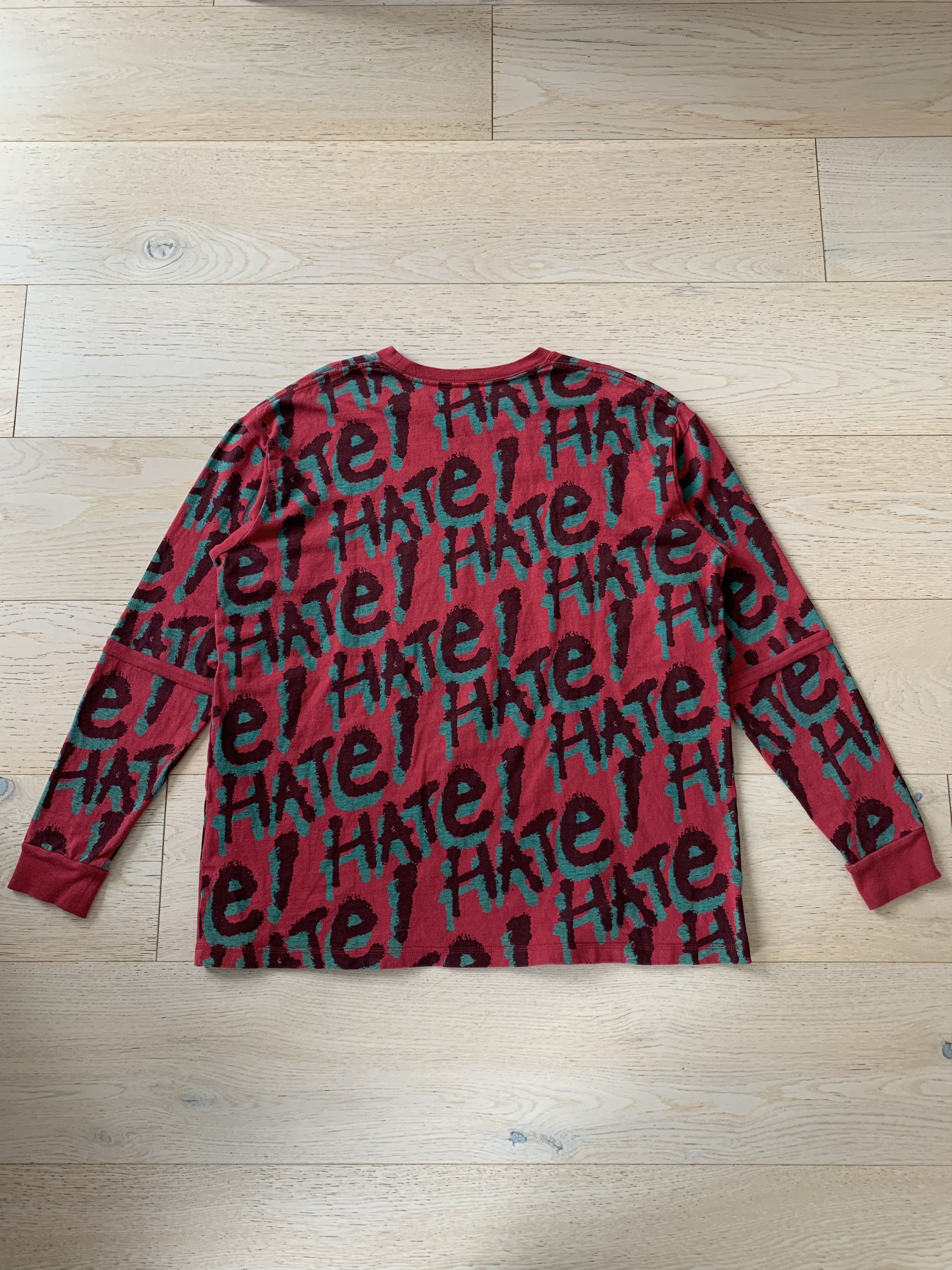 Undercover Undercover AW03 "Paper Doll" Hate Print Long Sleeve Size US L / EU 52-54 / 3 - 5 Thumbnail