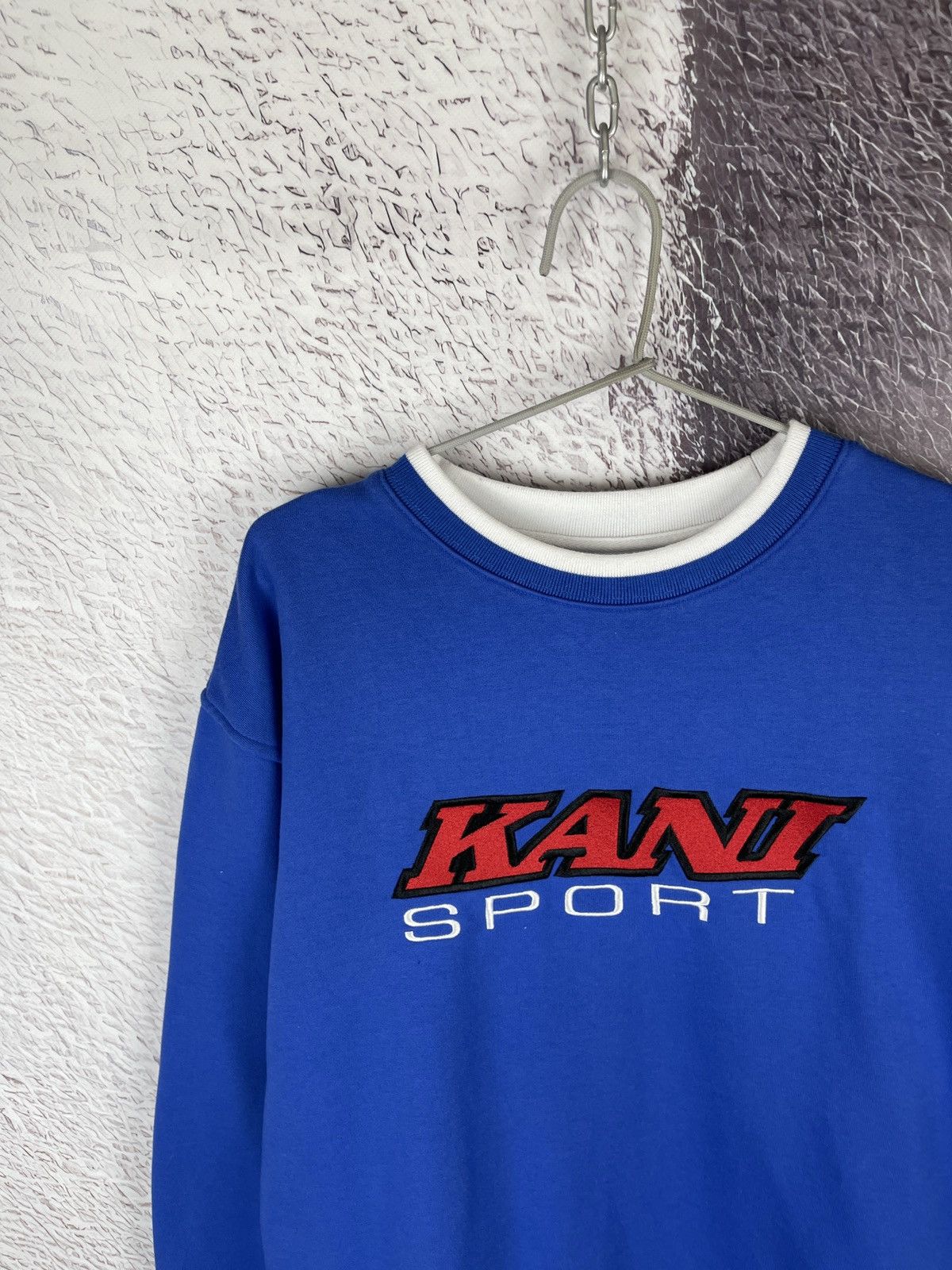 Karl Kani Kani Sport Karl vintage big logo blue sweatshirt sweater Size US M / EU 48-50 / 2 - 4 Thumbnail