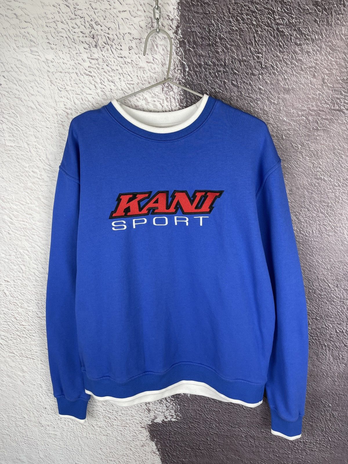 Karl Kani Kani Sport Karl vintage big logo blue sweatshirt sweater Size US M / EU 48-50 / 2 - 3 Thumbnail