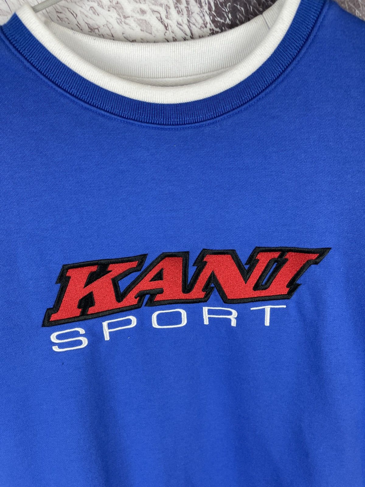 Karl Kani Kani Sport Karl vintage big logo blue sweatshirt sweater Size US M / EU 48-50 / 2 - 7 Thumbnail
