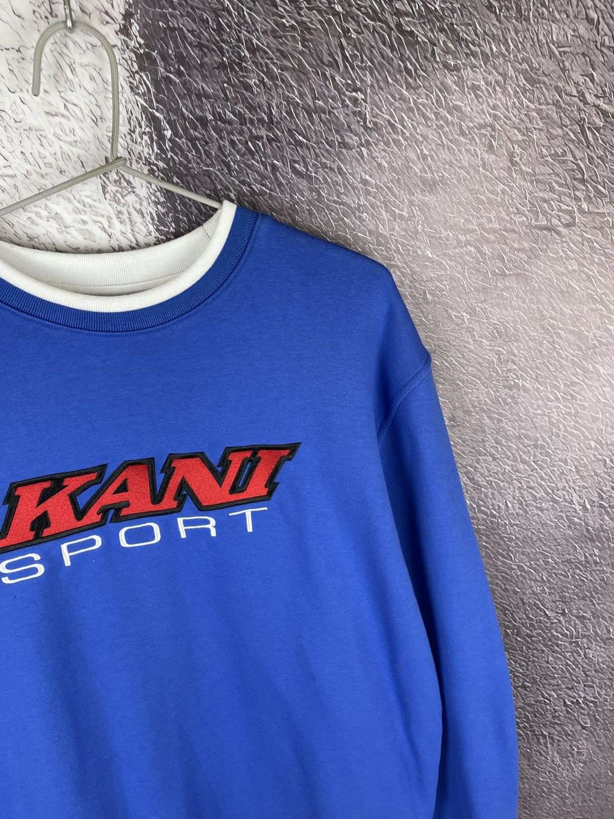 Karl Kani Kani Sport Karl vintage big logo blue sweatshirt sweater Size US M / EU 48-50 / 2 - 5 Thumbnail
