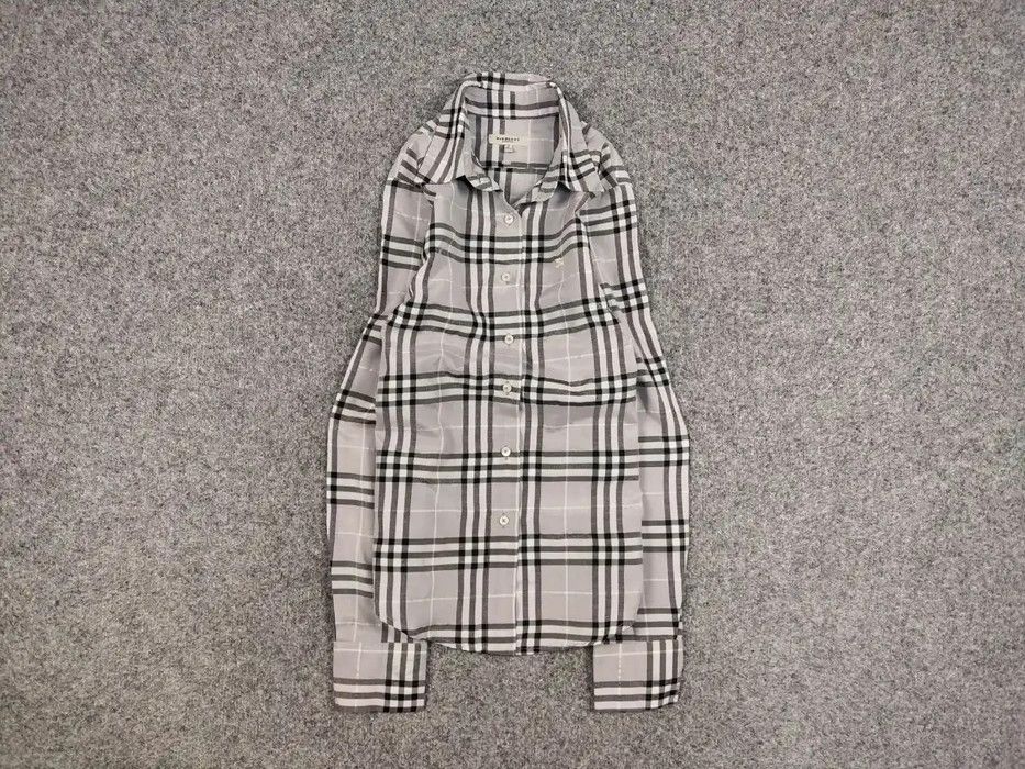 Vintage Burberry London Nova Check Classic Long Sleeve Shirt