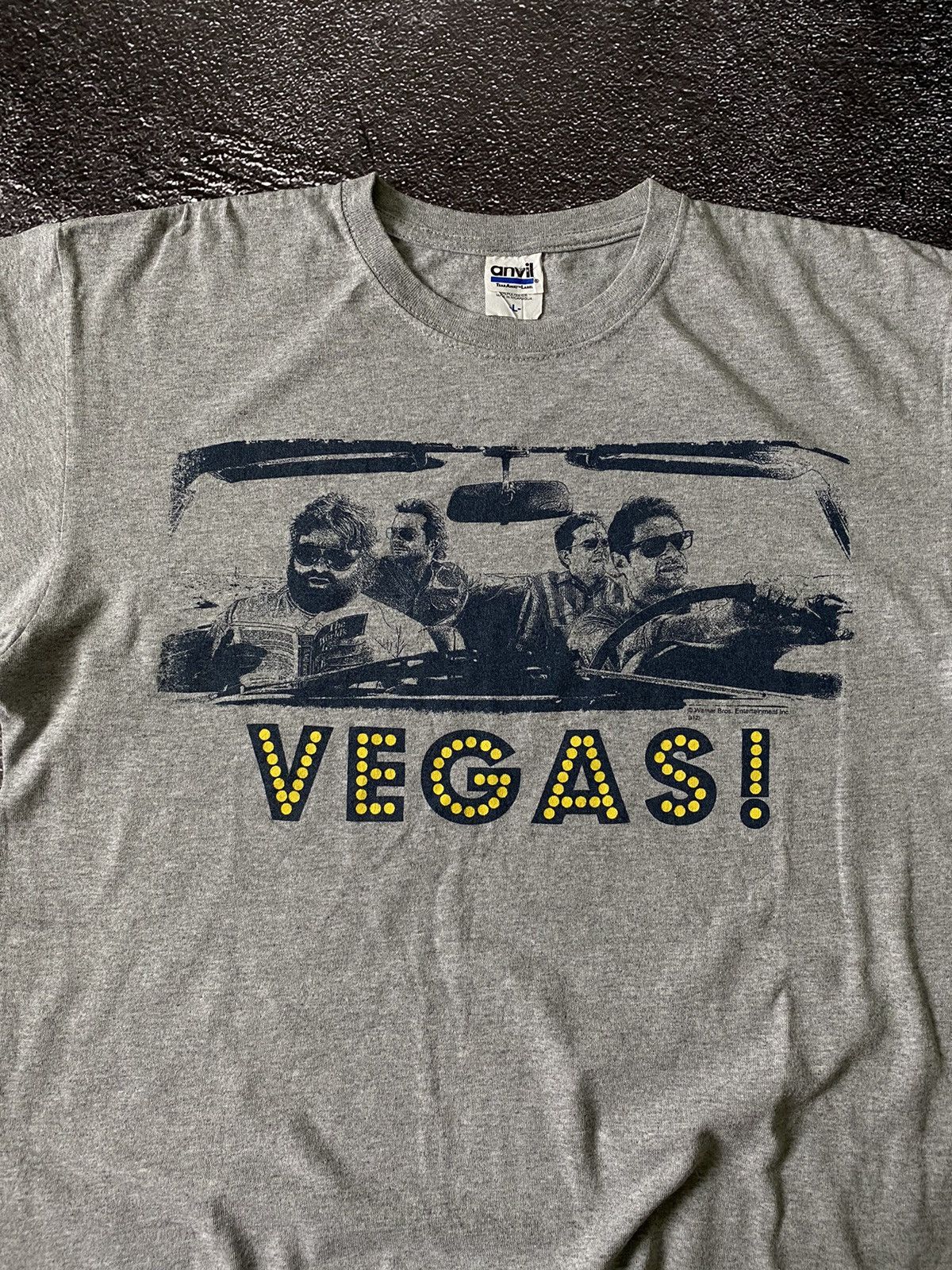 Vintage Y2K The Hangover Counting Cards Vegas Grey Movie Tee Shirt Size US L / EU 52-54 / 3 - 5 Thumbnail