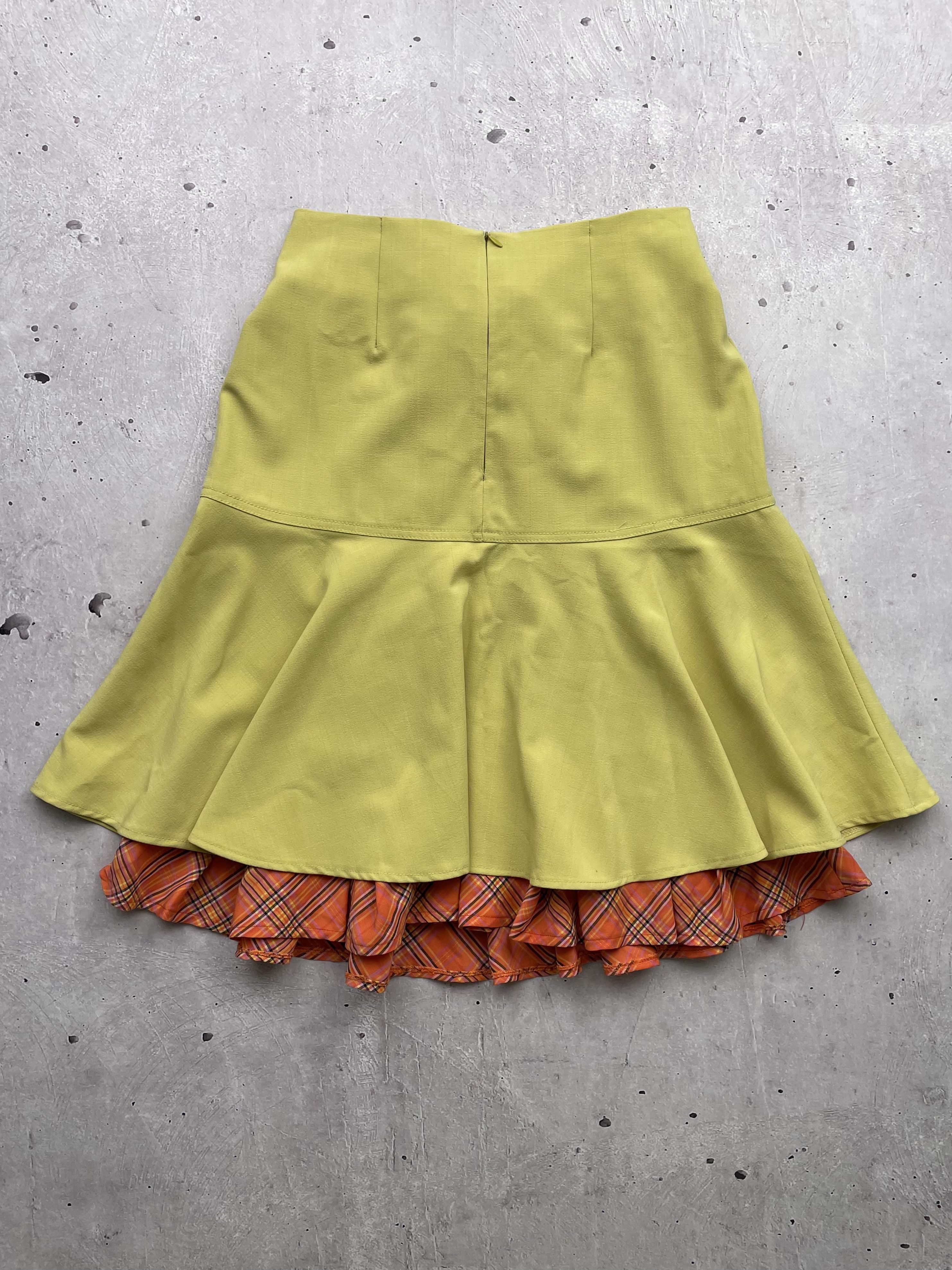Other Vintage Flared Belt Amazing Mini Skirt Size 34" / US 12 / IT 48 - 4 Thumbnail