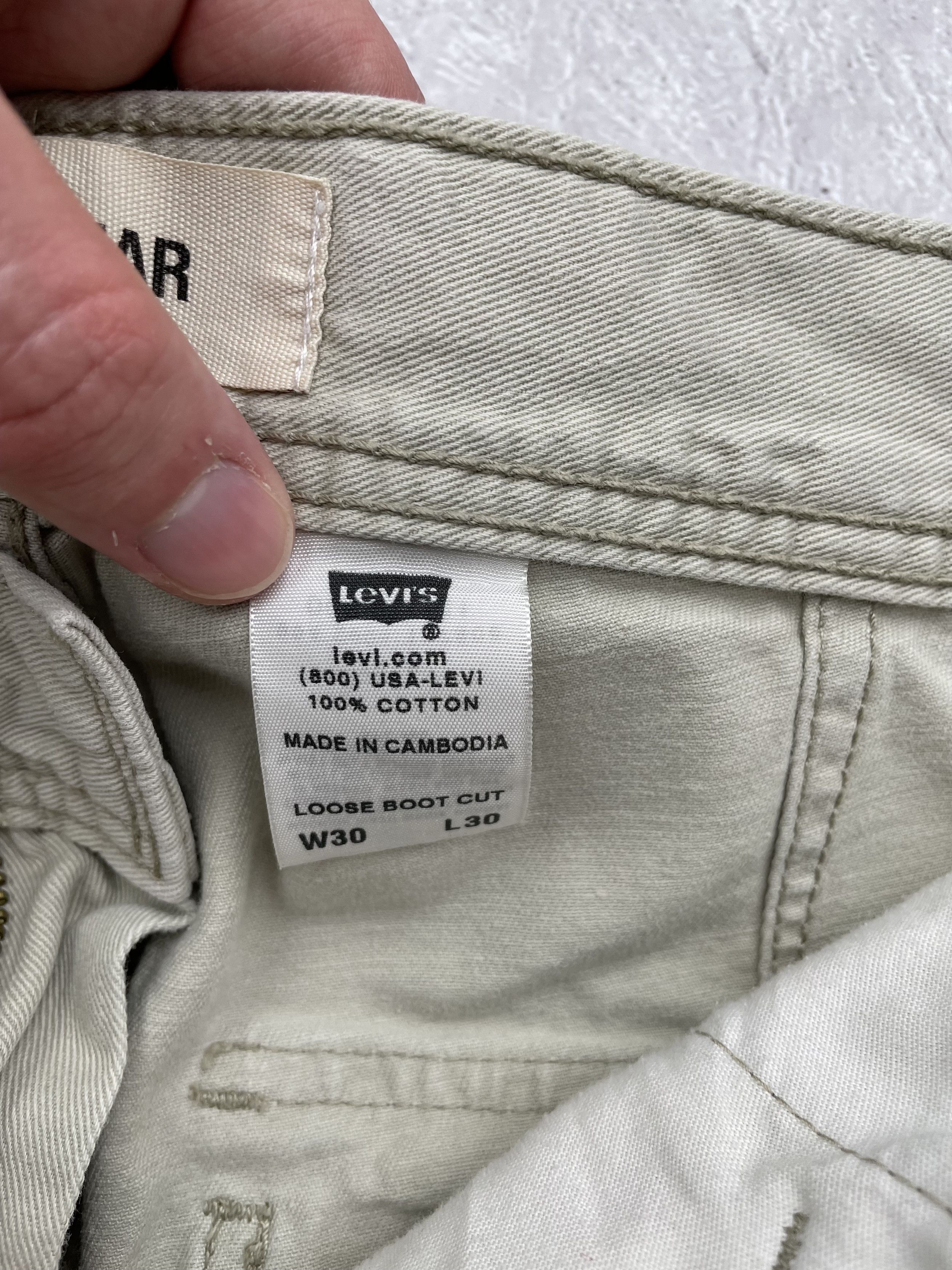 Levi's × Vintage Levi's Workwear Vintage Cargo Jeans Size US 30 / EU 46 - 6 Thumbnail