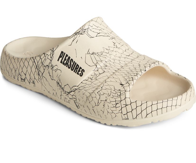 Pleasures × Sperry Fence Float Slides - Pleasures x Sperry Sandals Cream Beige Size US 8 / EU 41 - 2 Thumbnail