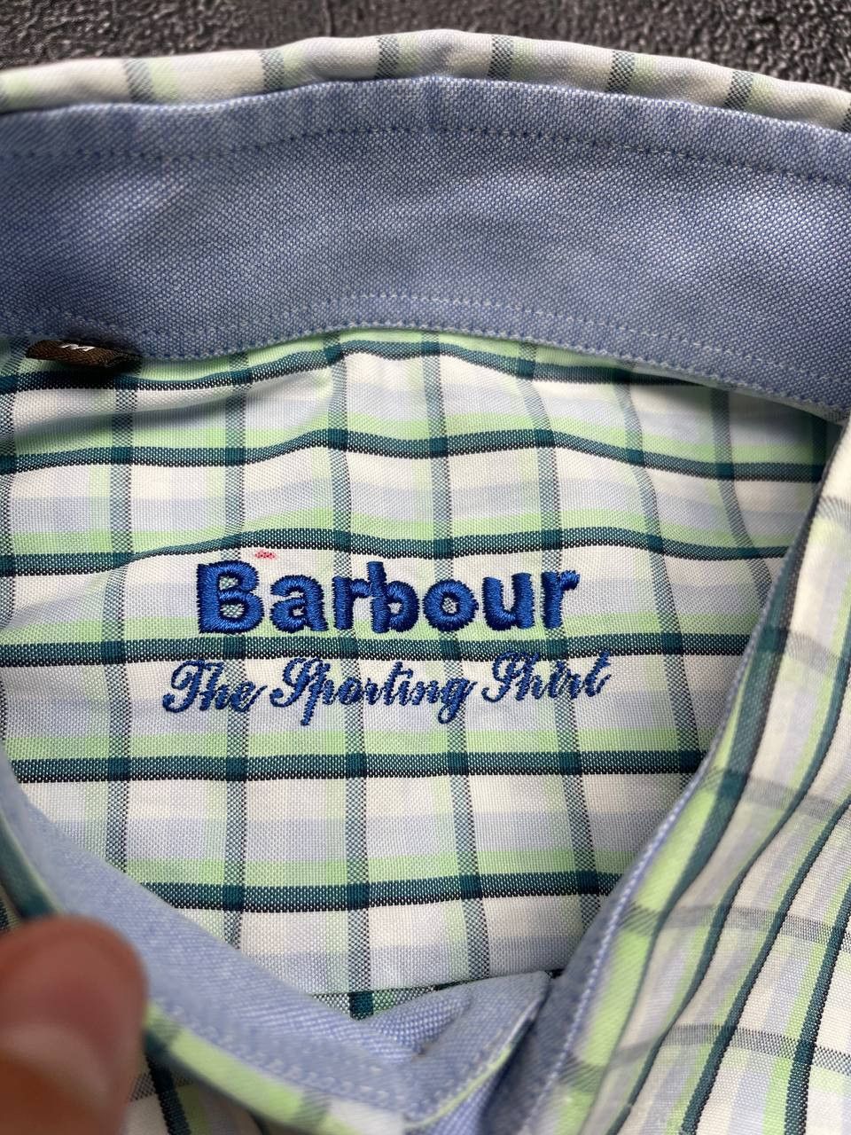 Barbour Barbour Mens Blue Tailored Checked Short Sleeve Shirt Size US M / EU 48-50 / 2 - 3 Thumbnail