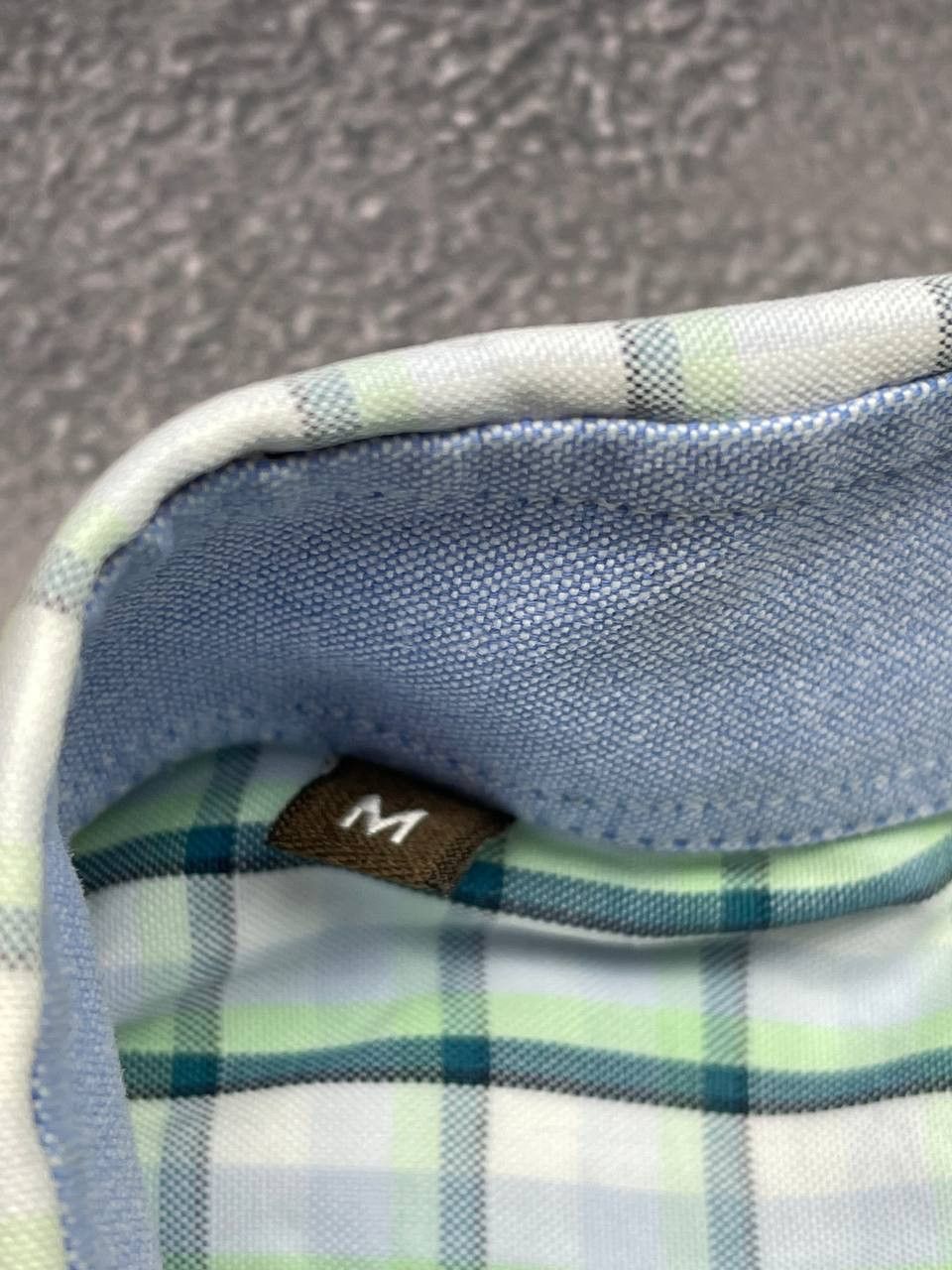 Barbour Barbour Mens Blue Tailored Checked Short Sleeve Shirt Size US M / EU 48-50 / 2 - 2 Thumbnail
