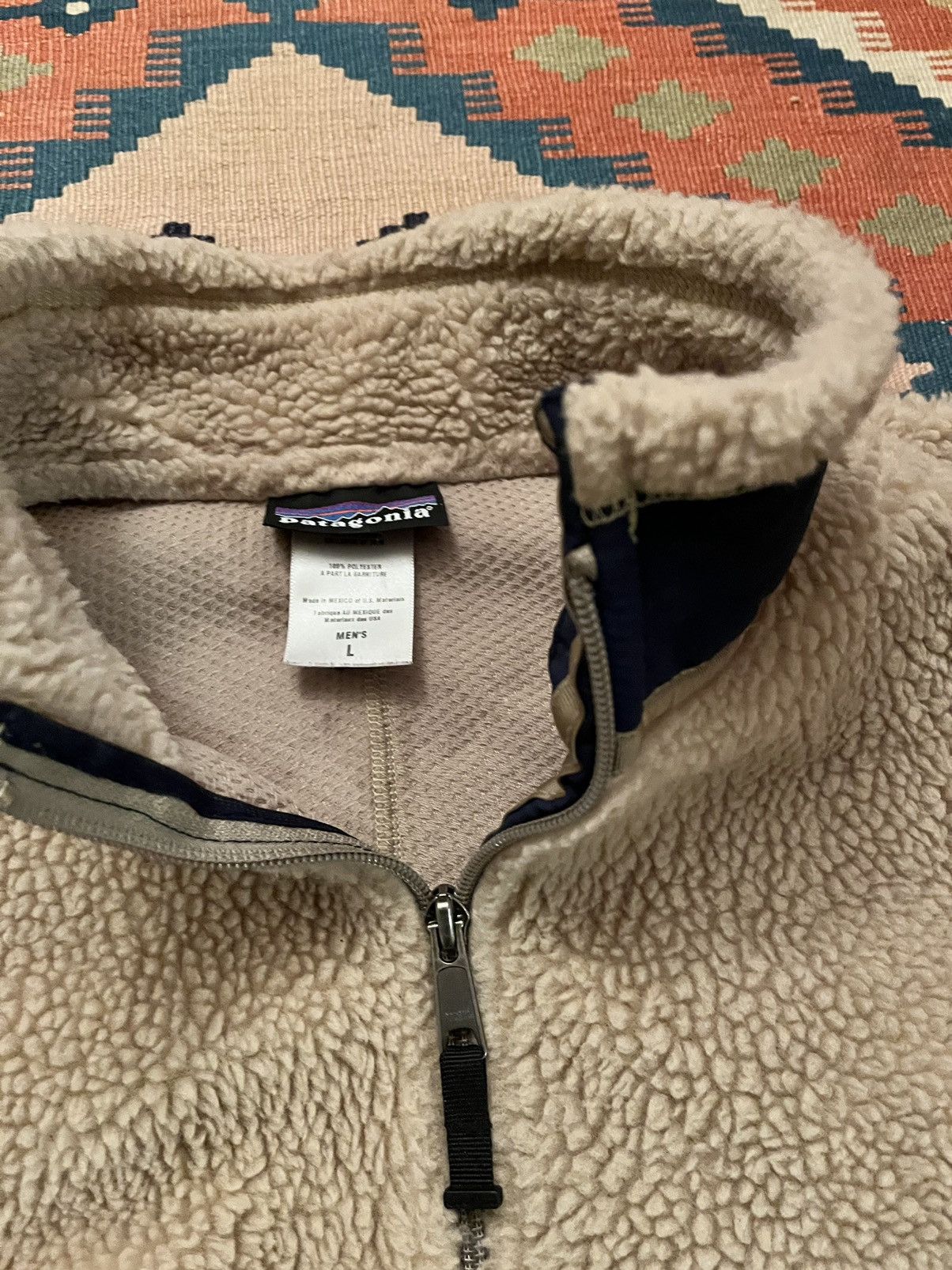 Patagonia Vintage patagonia fleece oatmeal deep pile synchilla Size US L / EU 52-54 / 3 - 3 Thumbnail