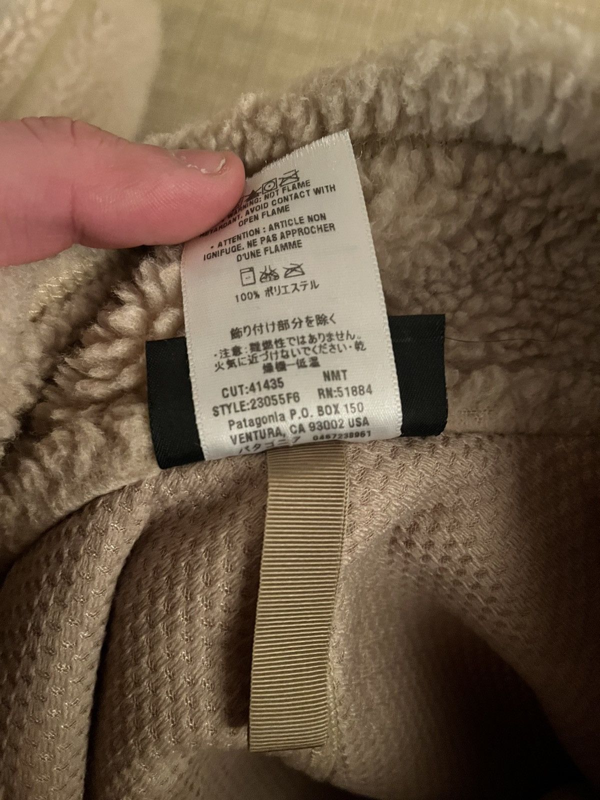 Patagonia Vintage patagonia fleece oatmeal deep pile synchilla Size US L / EU 52-54 / 3 - 7 Thumbnail