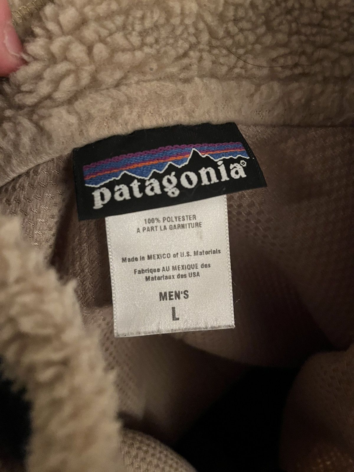 Patagonia Vintage patagonia fleece oatmeal deep pile synchilla Size US L / EU 52-54 / 3 - 6 Thumbnail