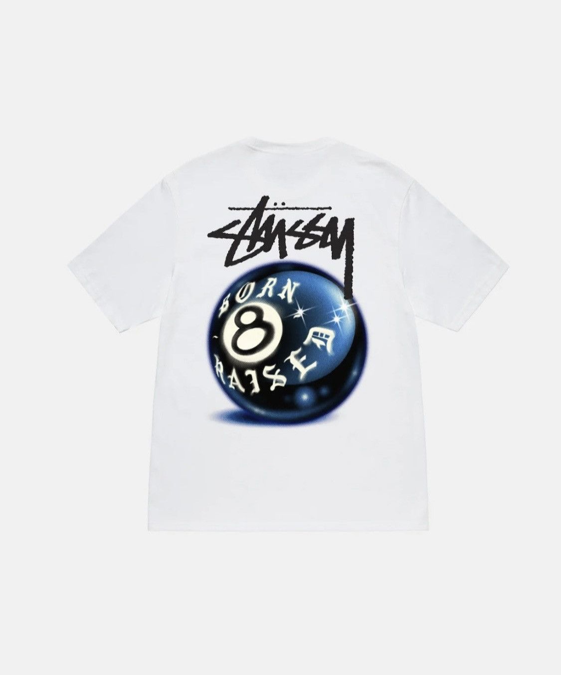 Stussy Stussy x Born x Raised 8 Ball T Shirt Size Small PREORDER | Grailed