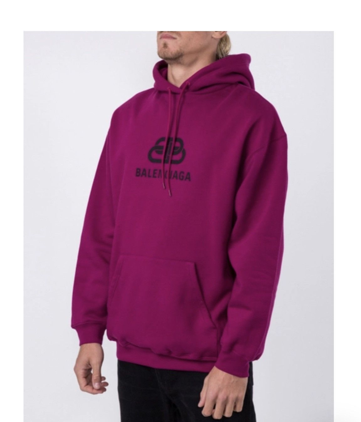 Balenciaga Bb Logo Drawstring Hoodie Size US L / EU 52-54 / 3 - 2 Thumbnail