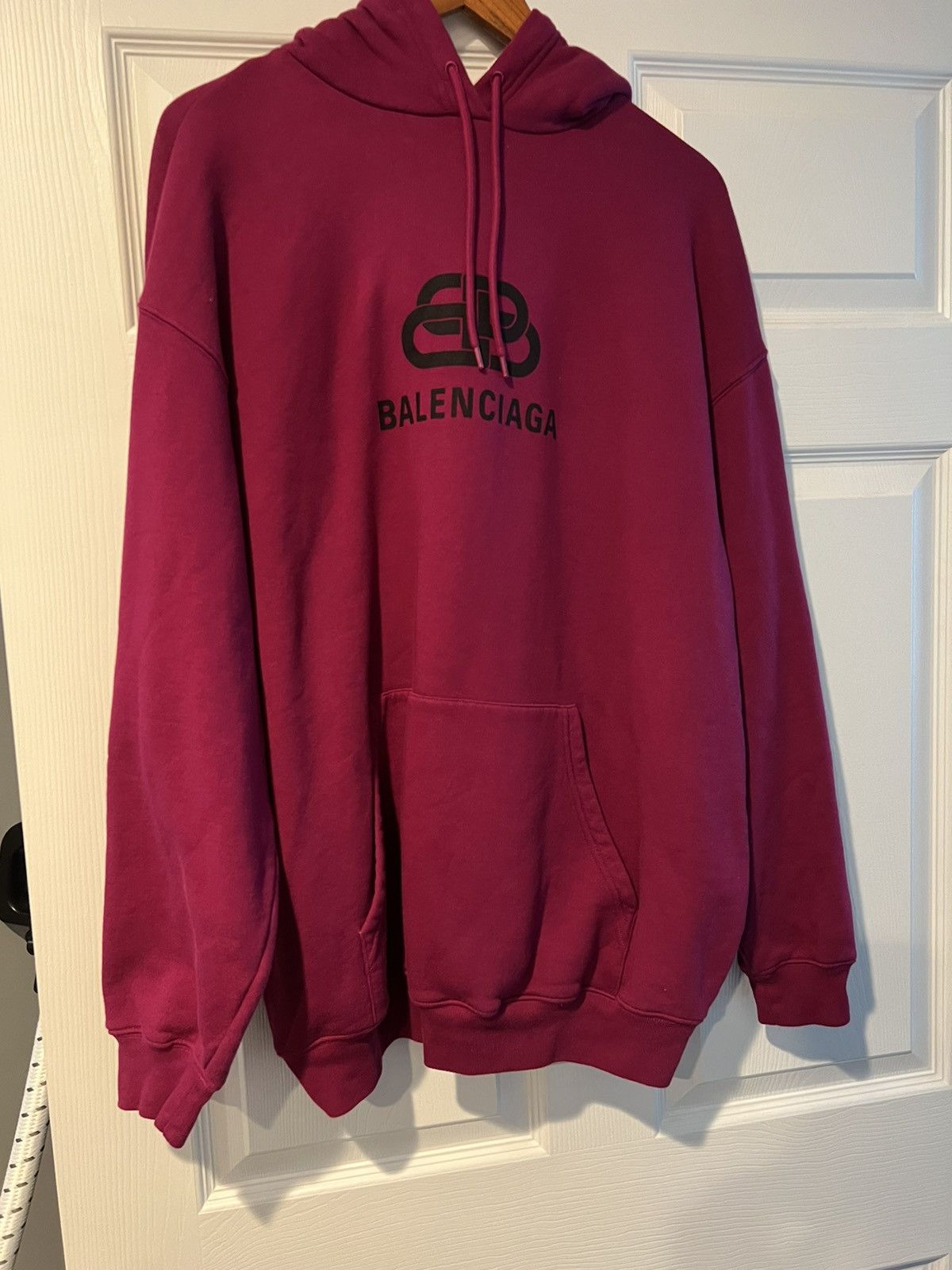 Balenciaga Bb Logo Drawstring Hoodie Size US L / EU 52-54 / 3 - 5 Thumbnail