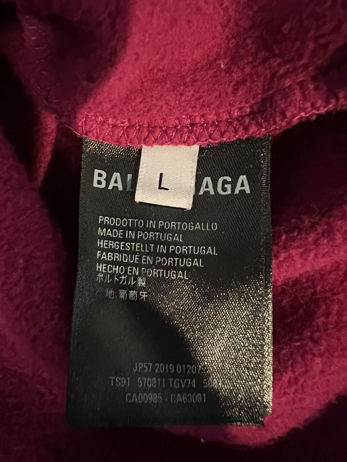 Balenciaga Bb Logo Drawstring Hoodie Size US L / EU 52-54 / 3 - 7 Thumbnail