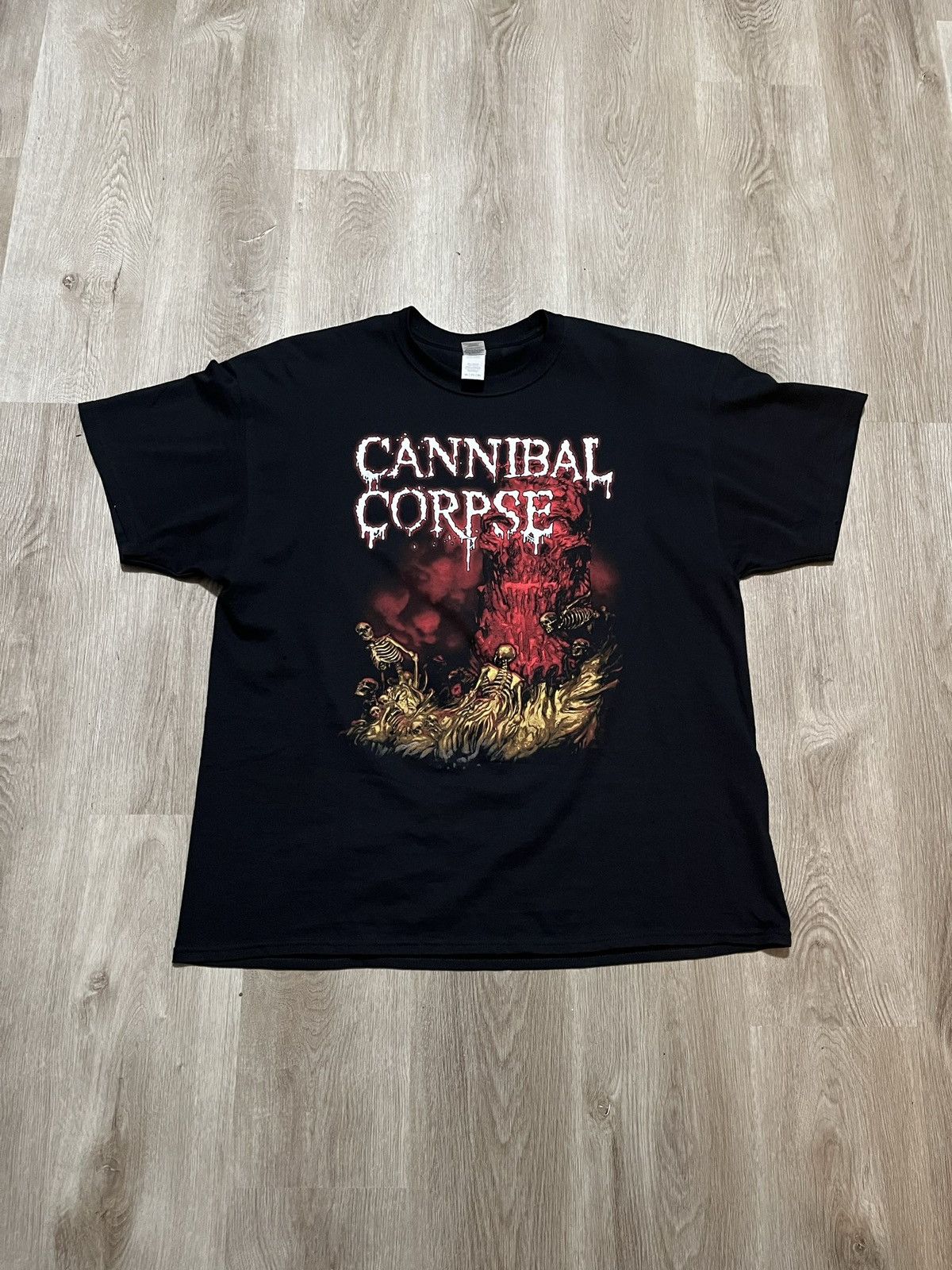 Vintage Vintage Y2K Cannibal Corpse Band Tee Size US XXL / EU 58 / 5 - 1 Thumbnail