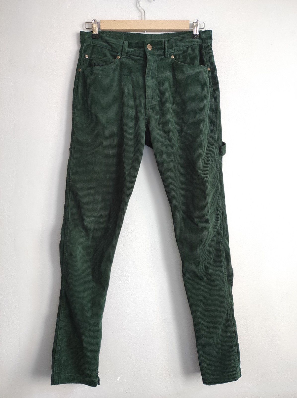 Karl Kani Karl Kani green cargo corduroy pants | Grailed