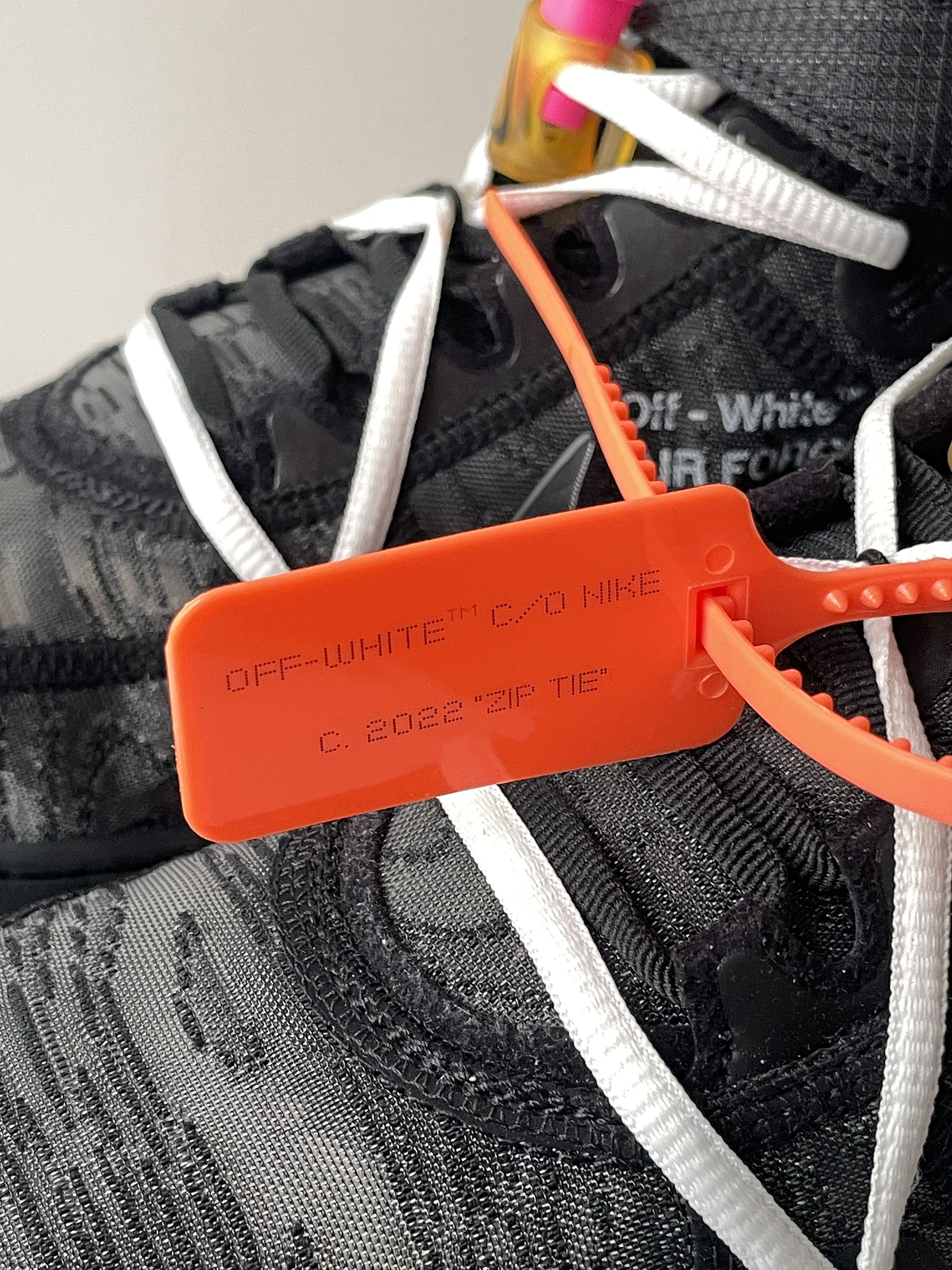 Nike × Off-White Sz 9 - Nike Air Force 1 Mid Off-White Black 2022 DO6290-001 Size US 9 / EU 42 - 5 Thumbnail