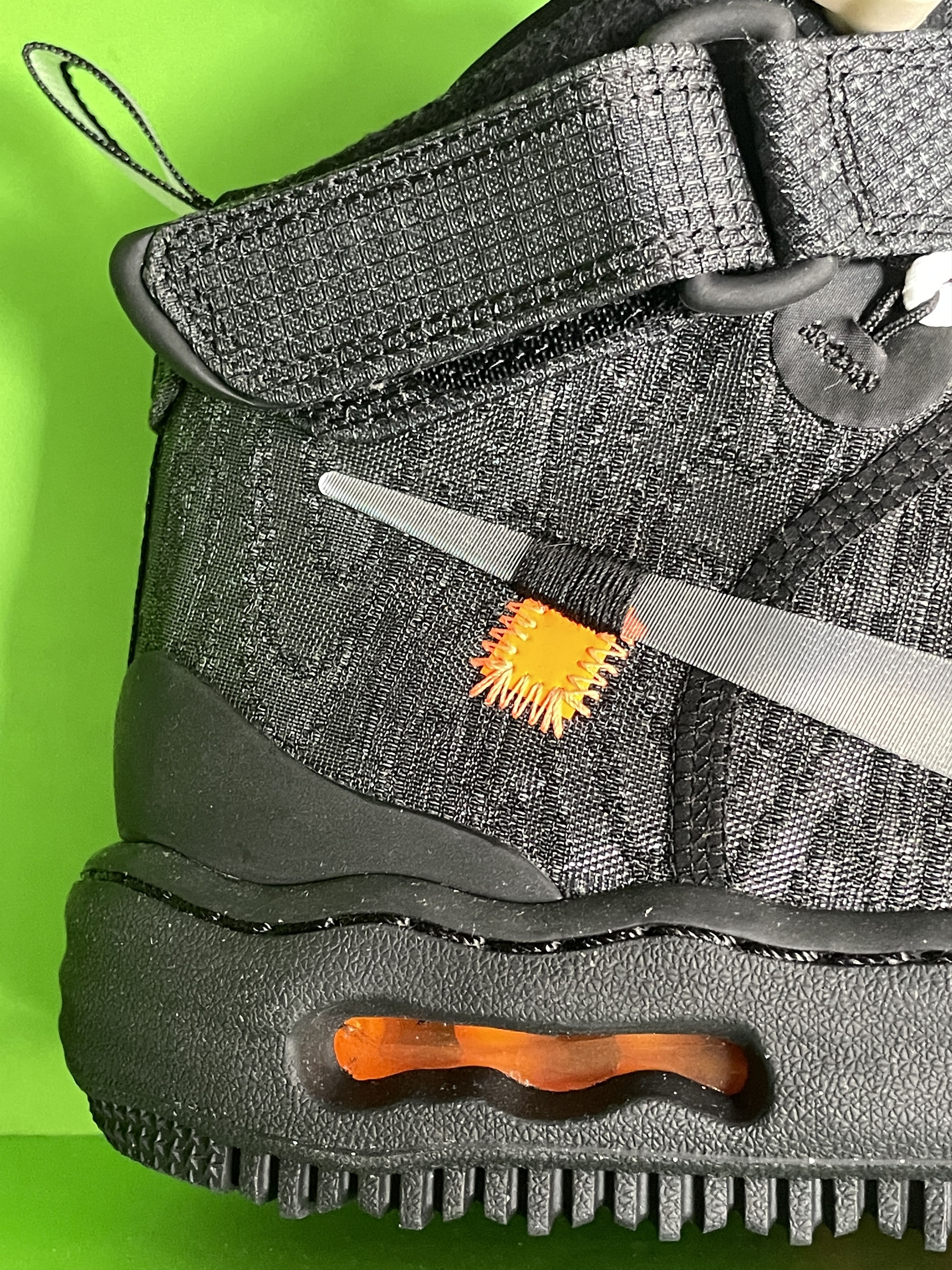 Nike × Off-White Sz 9 - Nike Air Force 1 Mid Off-White Black 2022 DO6290-001 Size US 9 / EU 42 - 11 Thumbnail