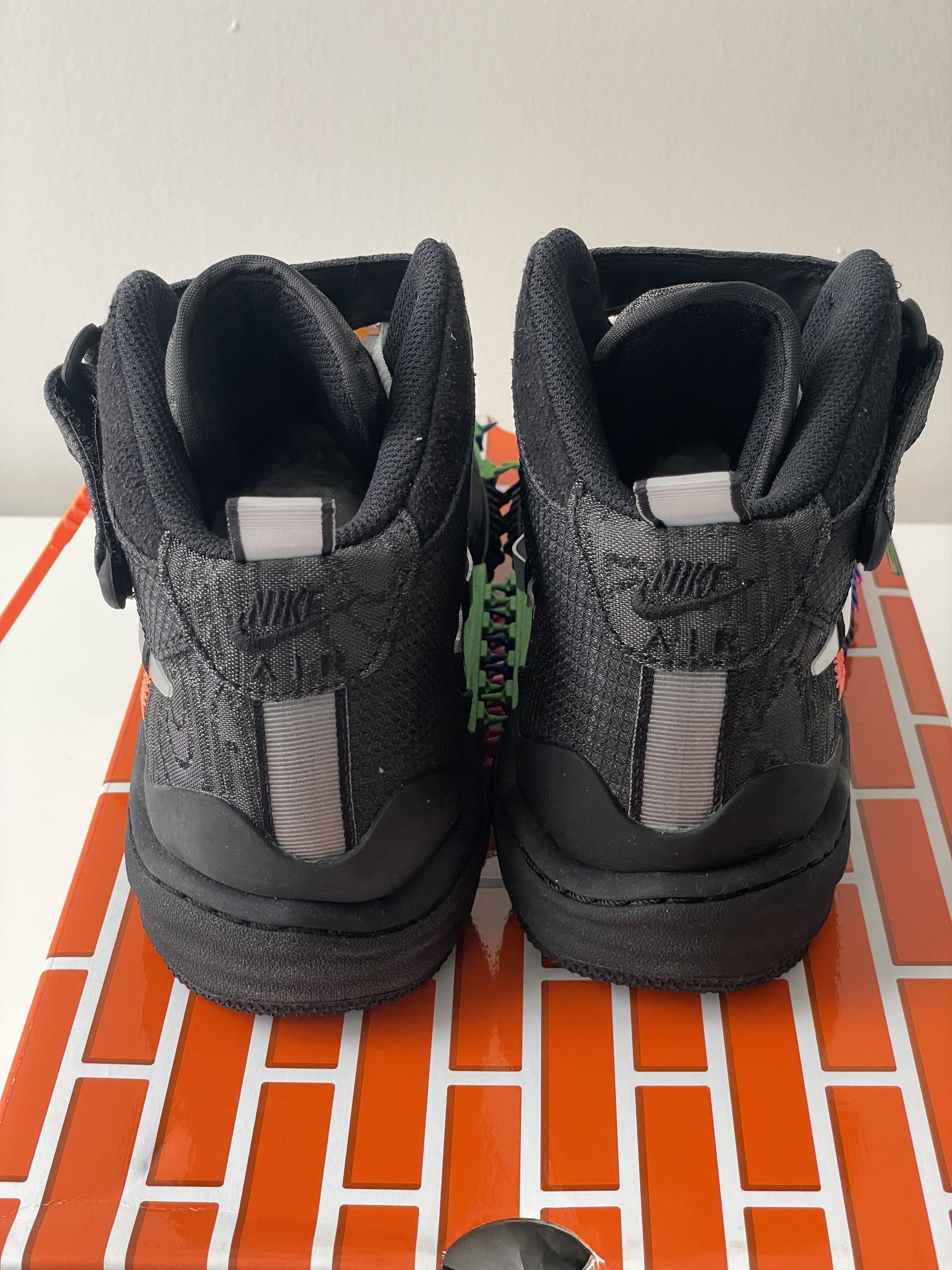Nike × Off-White Sz 9 - Nike Air Force 1 Mid Off-White Black 2022 DO6290-001 Size US 9 / EU 42 - 3 Thumbnail
