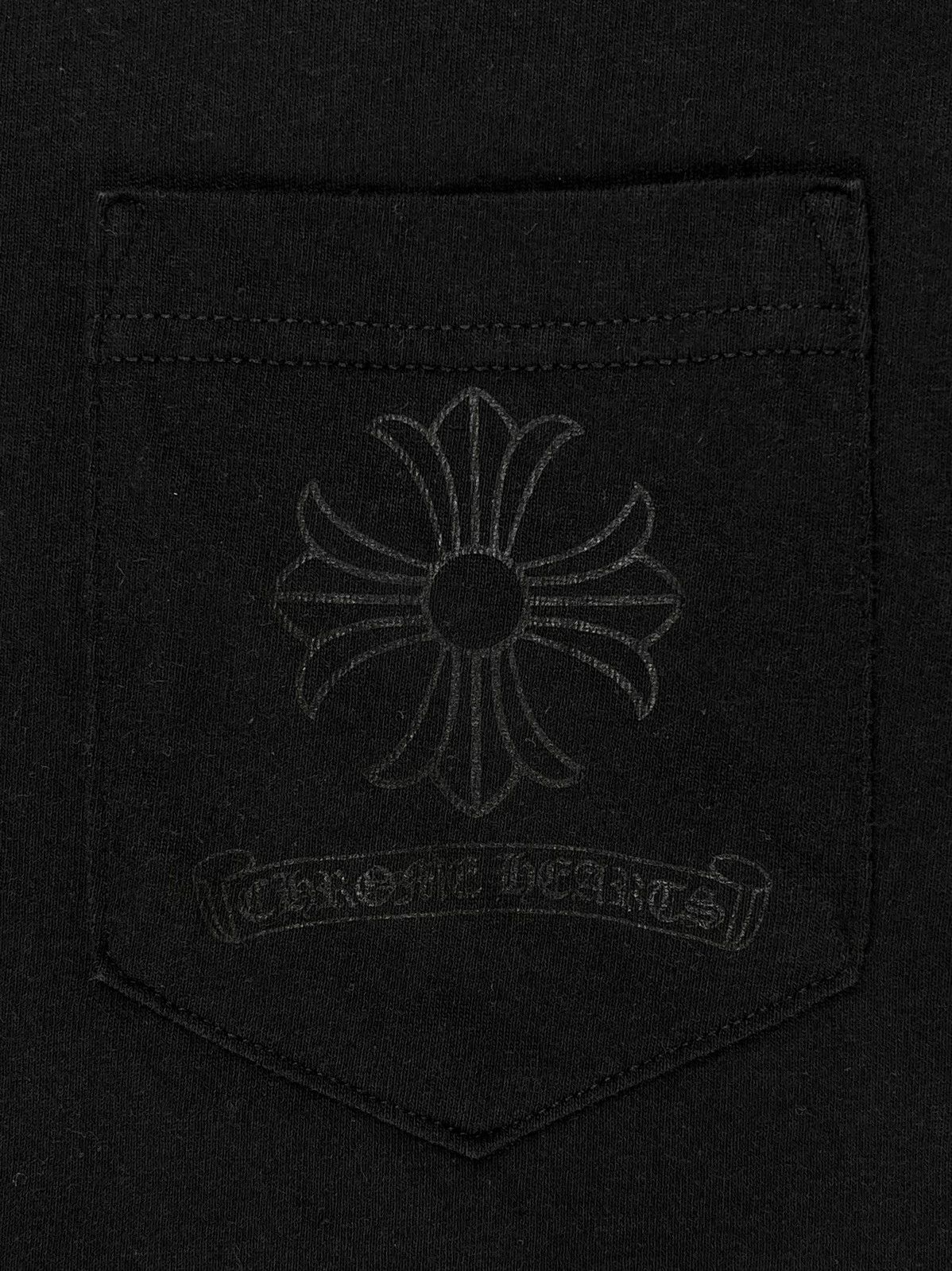 Chrome Hearts Chrome Hearts Tonal Cross Hollywood Logo Pocket Tshirt Size US S / EU 44-46 / 1 - 4 Thumbnail
