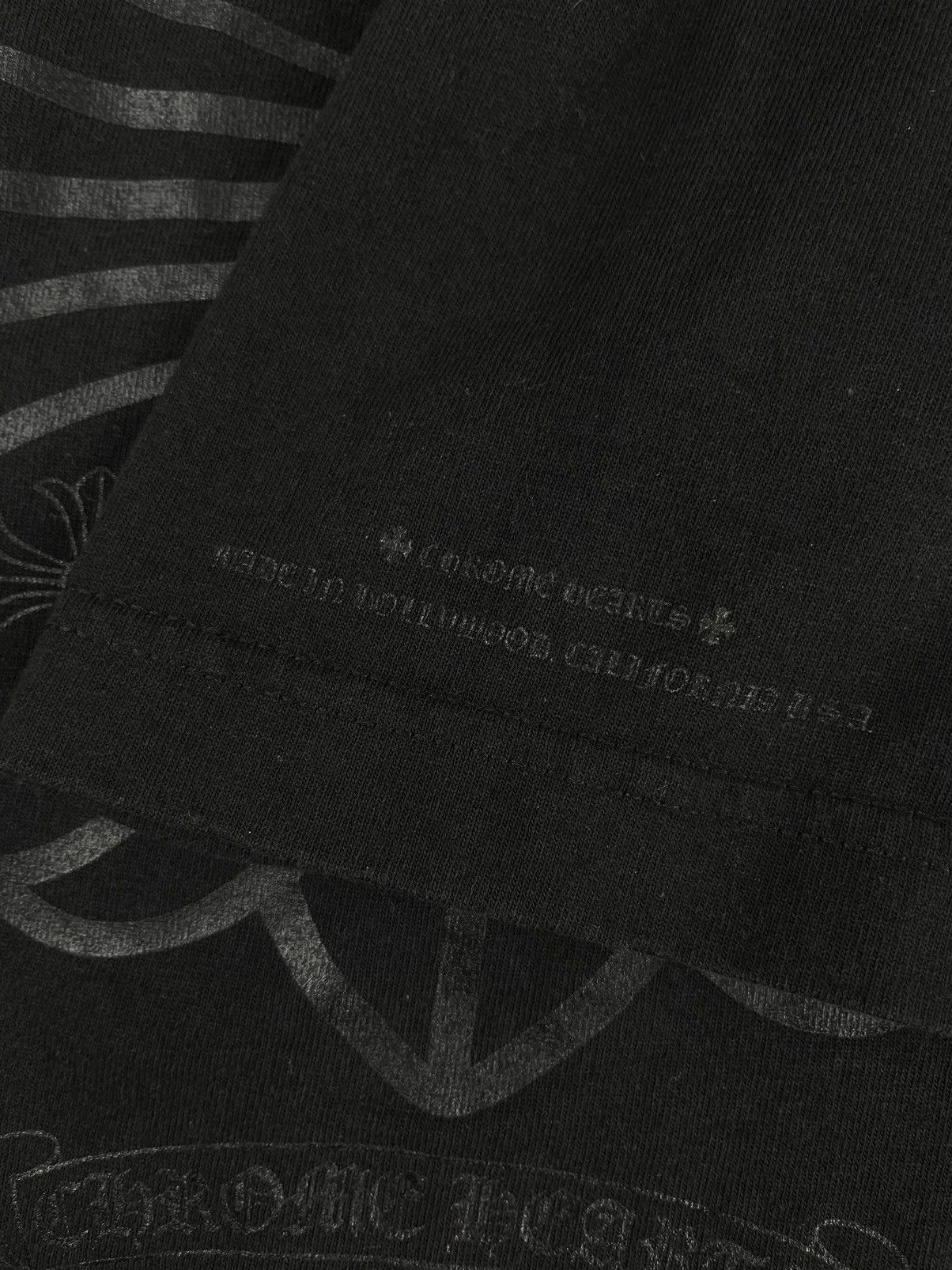 Chrome Hearts Chrome Hearts Tonal Cross Hollywood Logo Pocket Tshirt Size US S / EU 44-46 / 1 - 5 Thumbnail